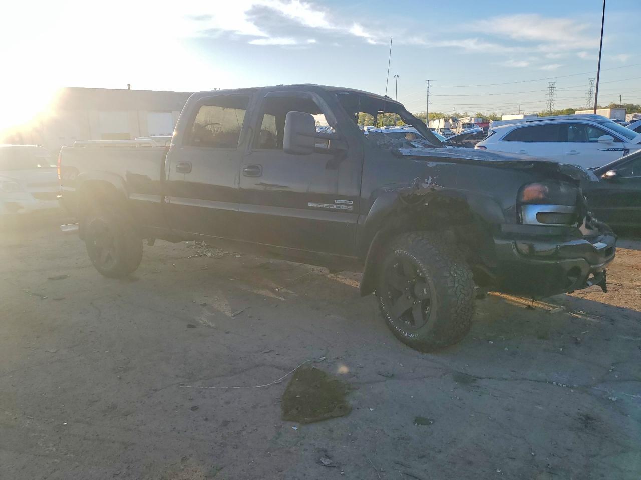 2007 Gmc Sierra K2500 Heavy Duty Black vin: 1GTHK23DX7F163138