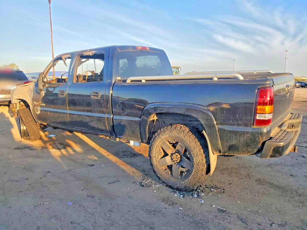 2007 Gmc Sierra K2500 Heavy Duty Black vin: 1GTHK23DX7F163138
