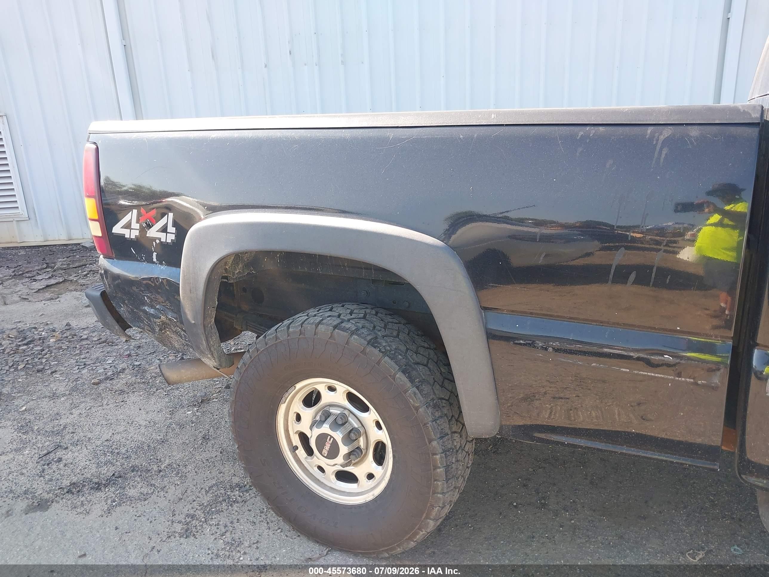 2001 Gmc Sierra 2500hd Sle Black vin: 1GTHK23G81F119656