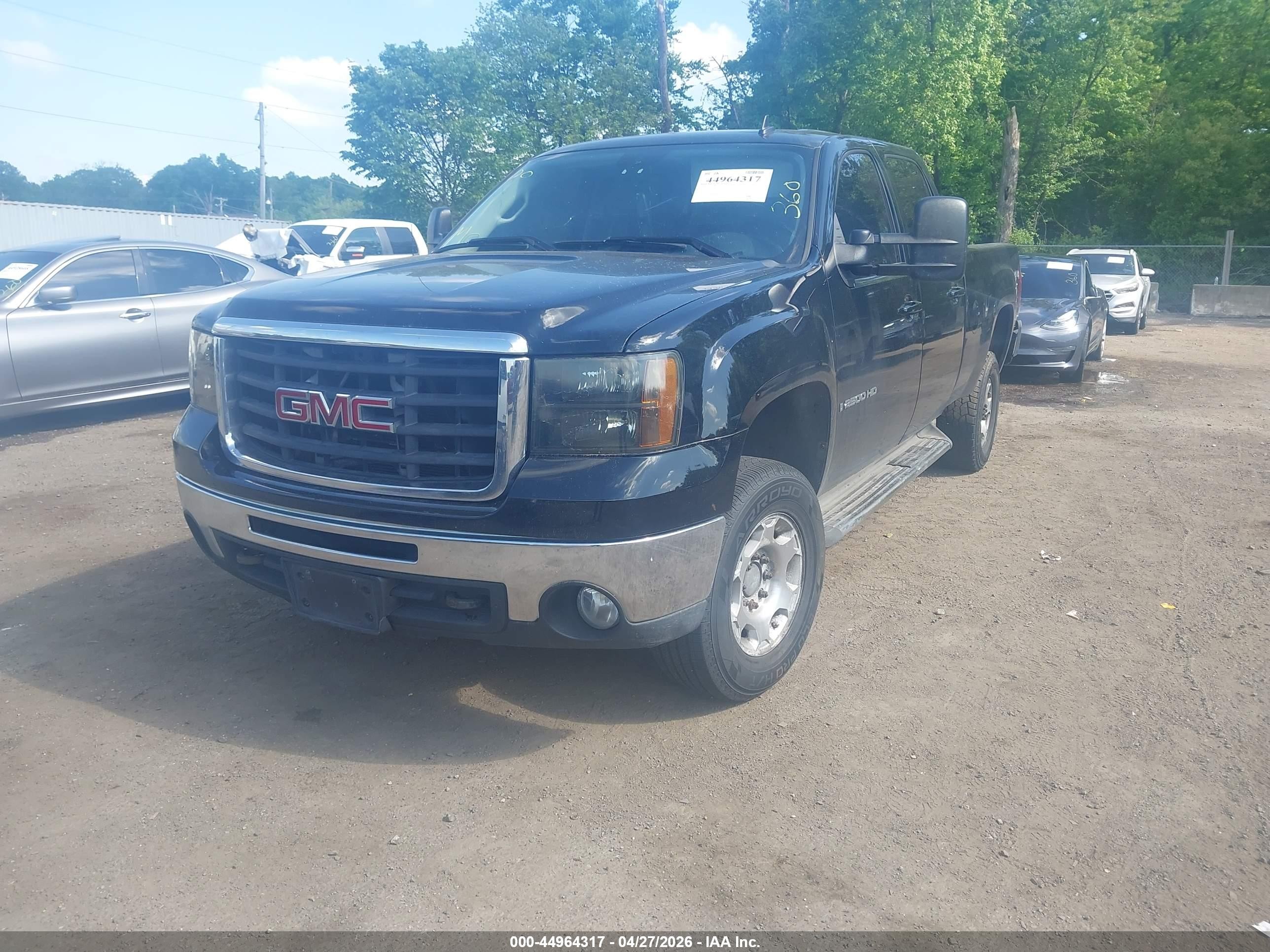 2007 Gmc Sierra 2500hd Slt Black vin: 1GTHK23K27F531004