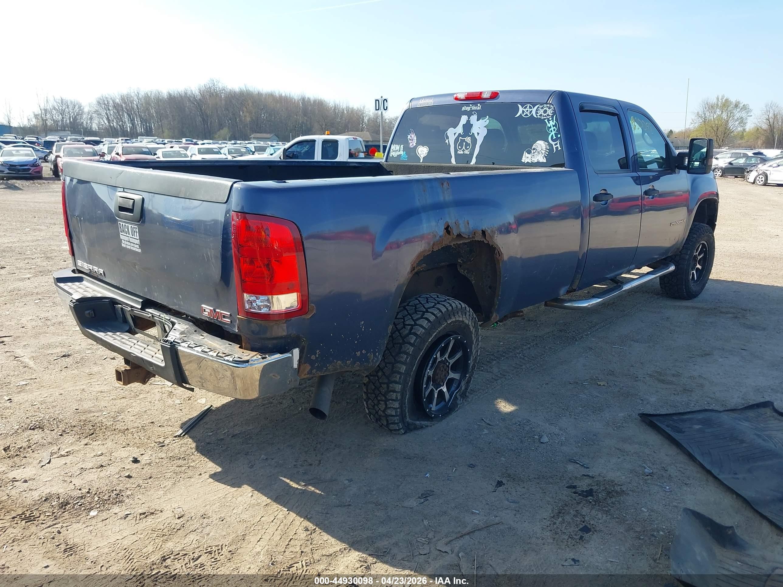 2008 Gmc Sierra 2500hd Sle2 Blue vin: 1GTHK23K38F117683