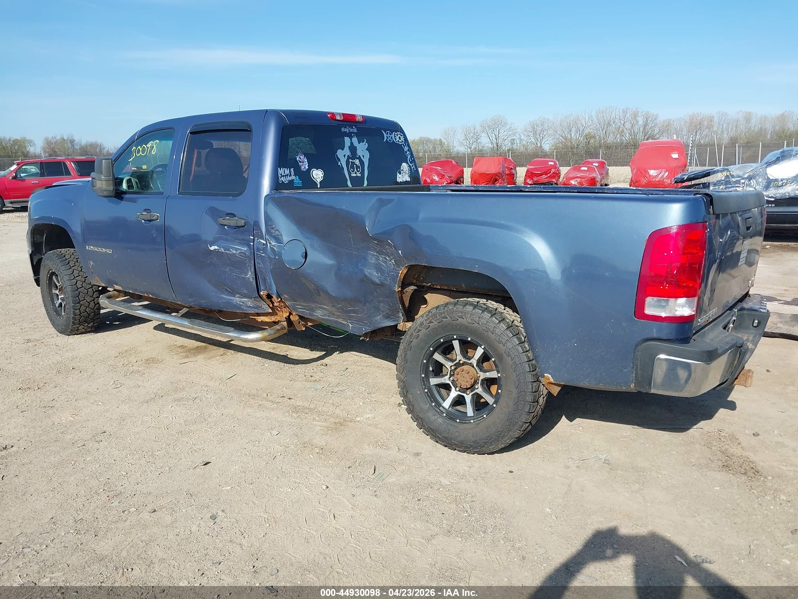 2008 Gmc Sierra 2500hd Sle2 Blue vin: 1GTHK23K38F117683