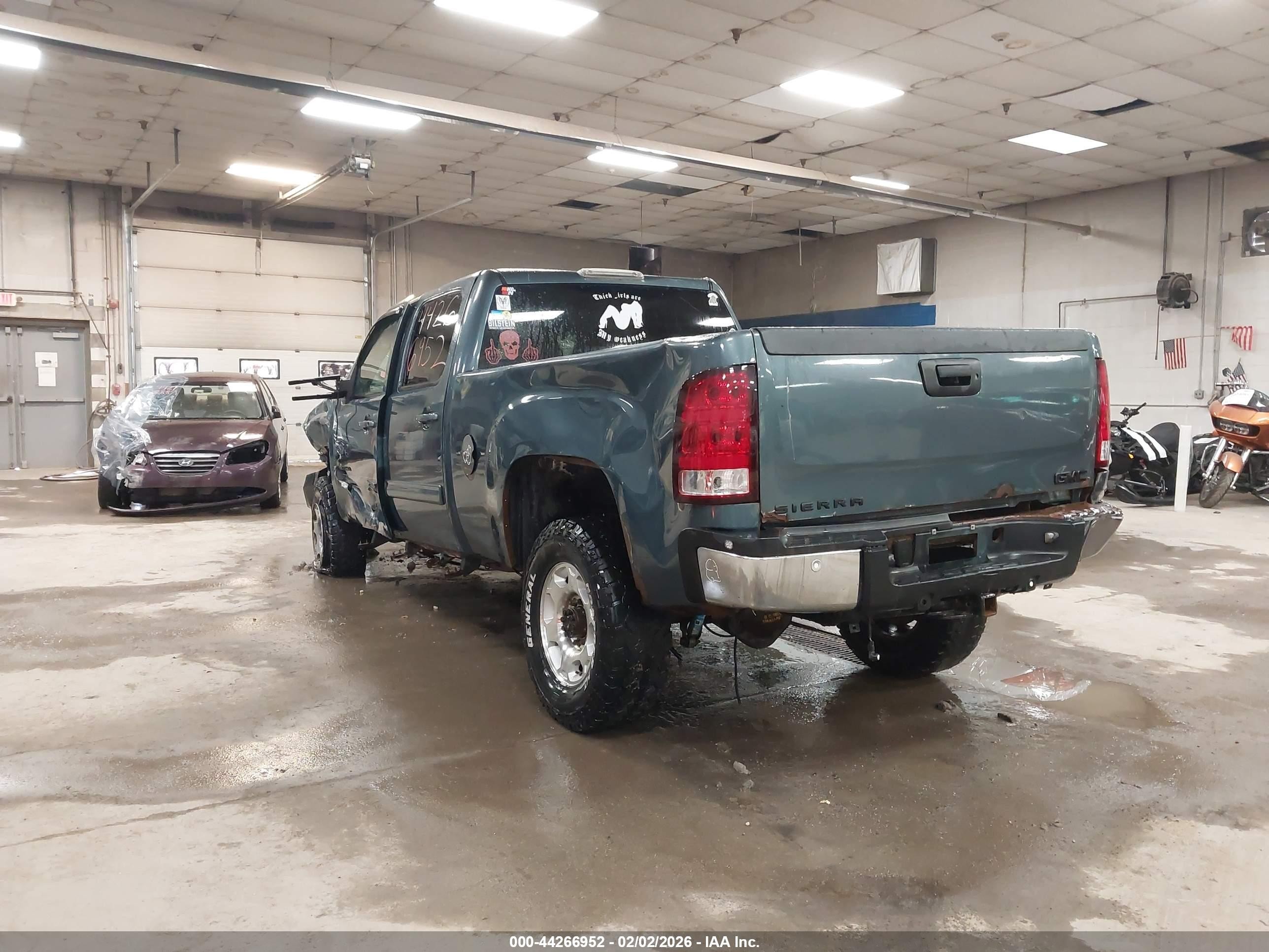 2007 Gmc Sierra 2500hd Slt Синий vin: 1GTHK23K67F533841