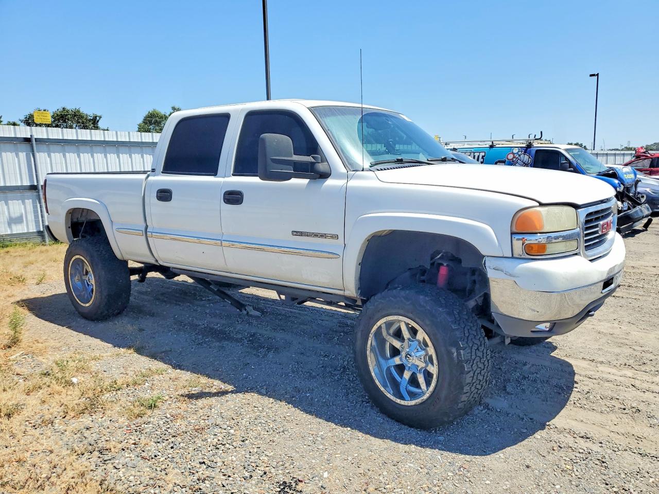 2001 Gmc Sierra K2500 Heavy Duty White vin: 1GTHK23U21F177722