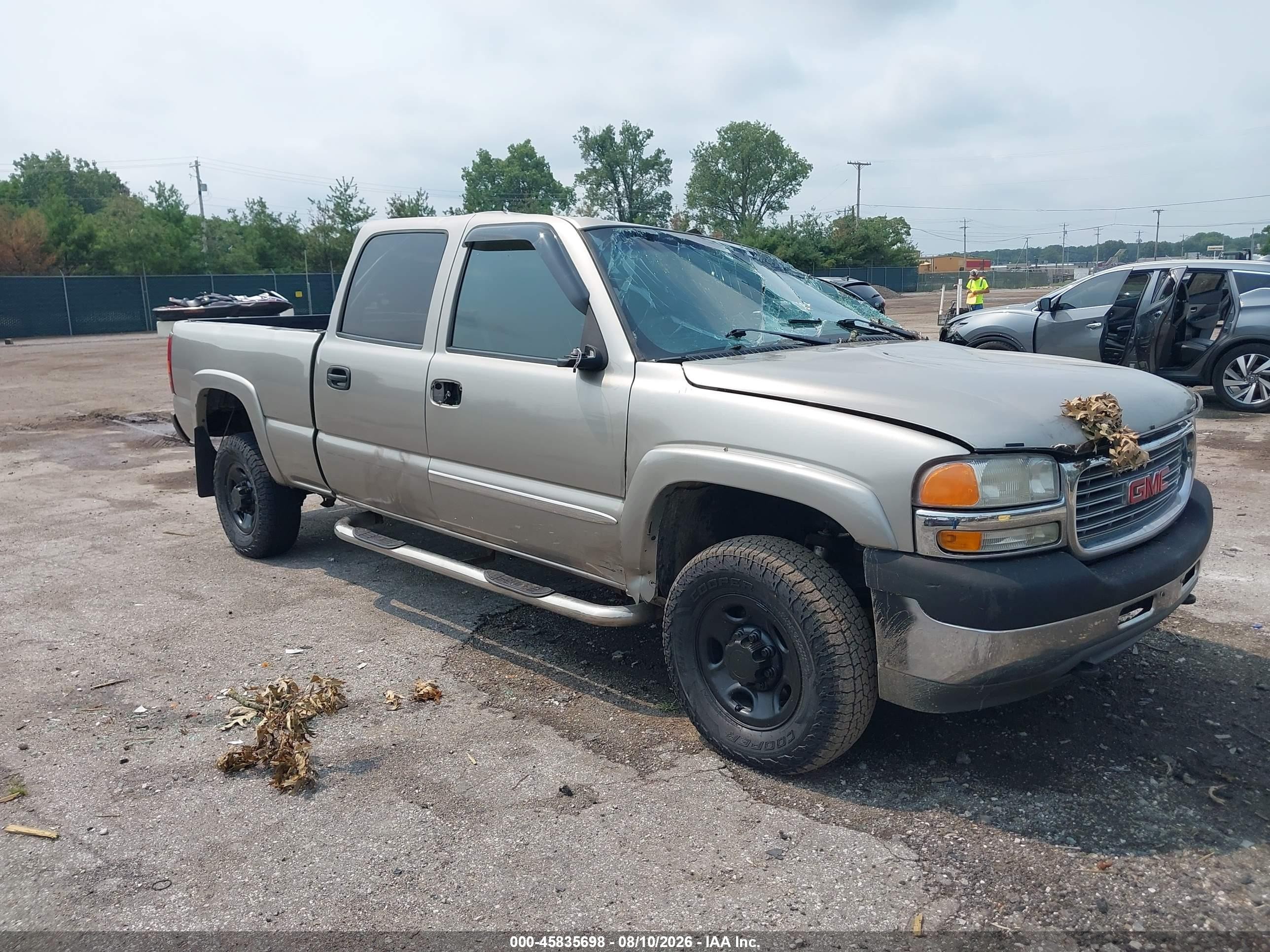 2001 Gmc Sierra 2500hd Sle Champagne vin: 1GTHK23U21F187991