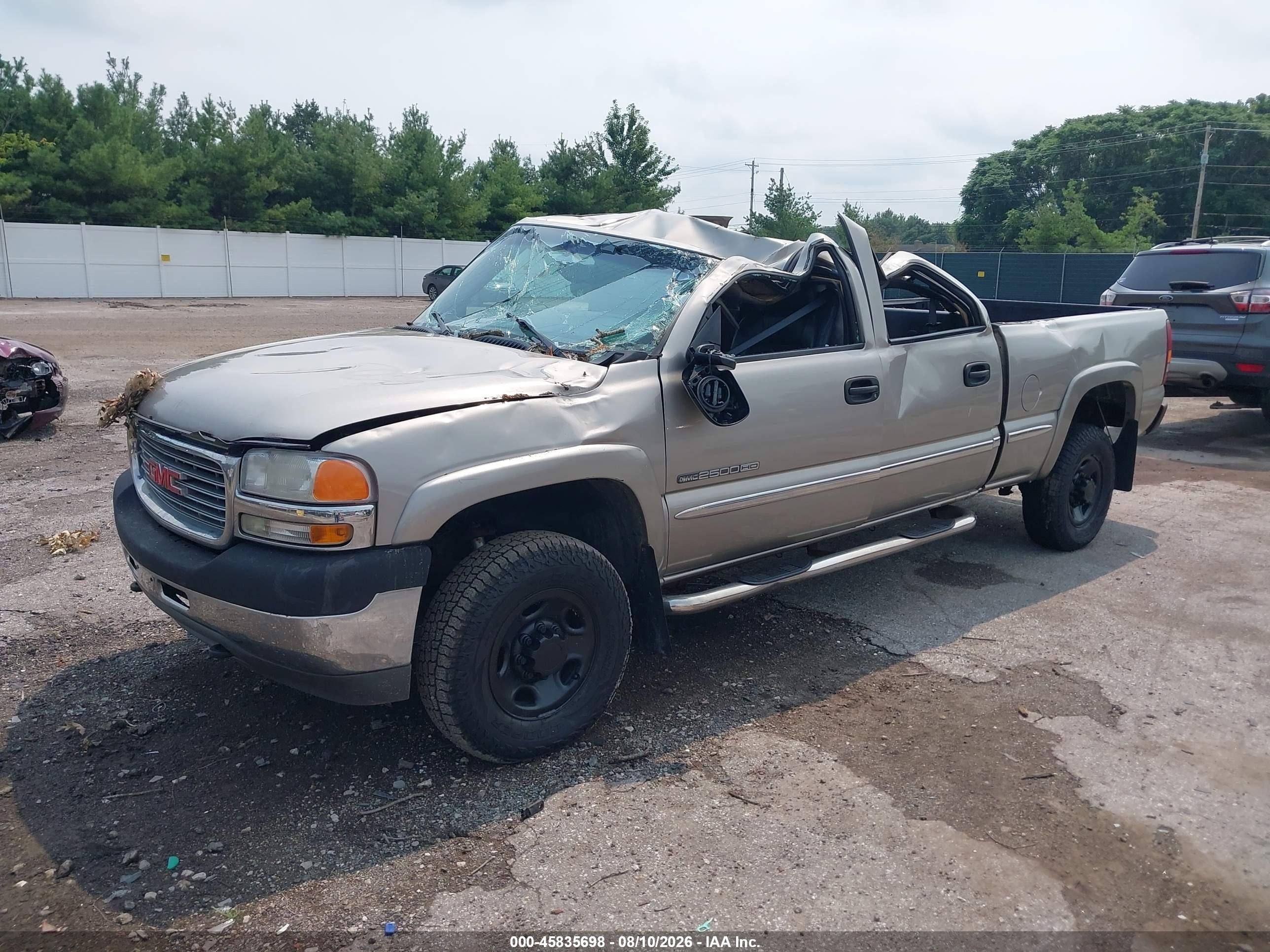 2001 Gmc Sierra 2500hd Sle Champagne vin: 1GTHK23U21F187991