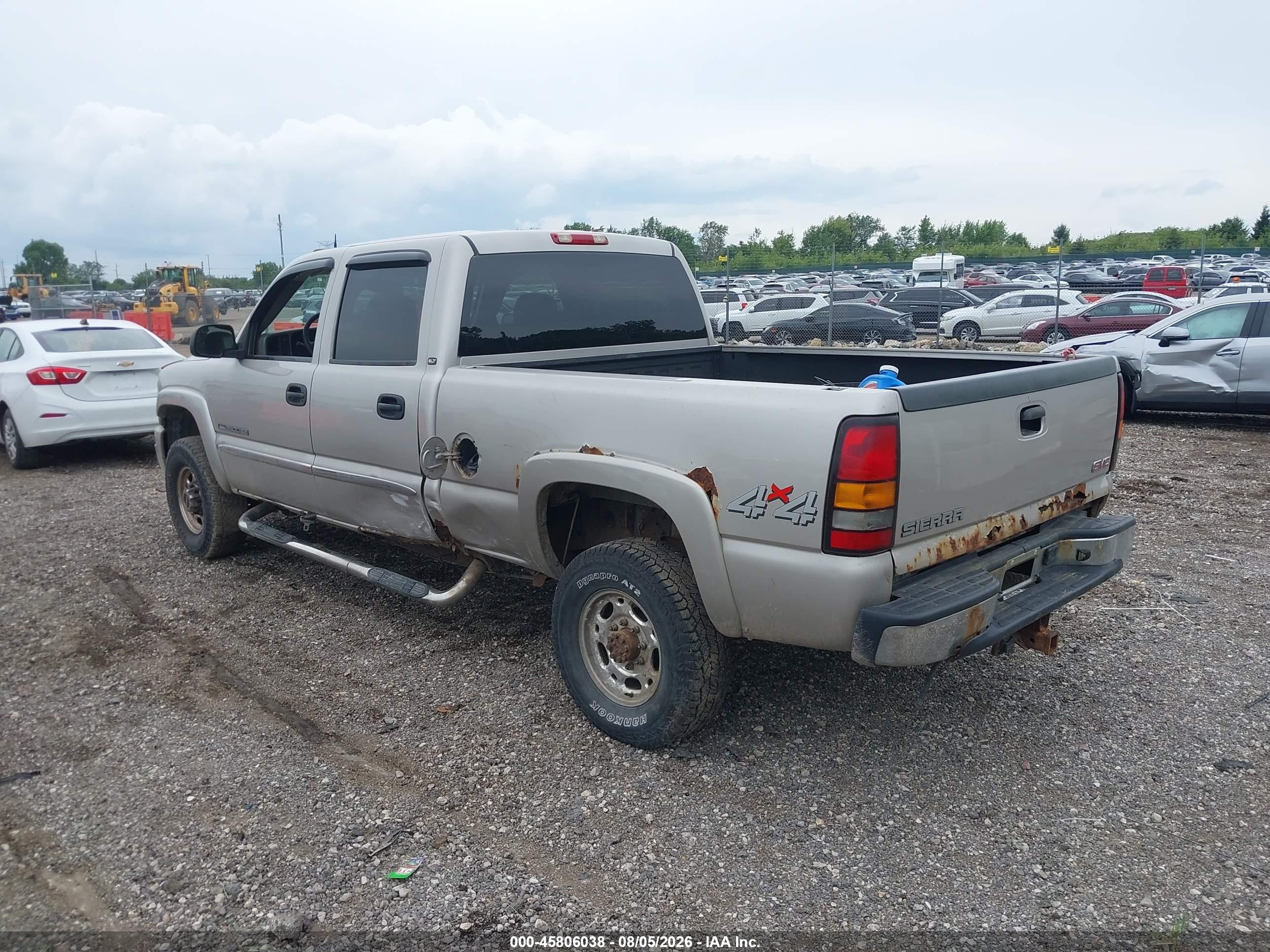 2005 Gmc Sierra 2500hd Slt Beige vin: 1GTHK23U45F949689