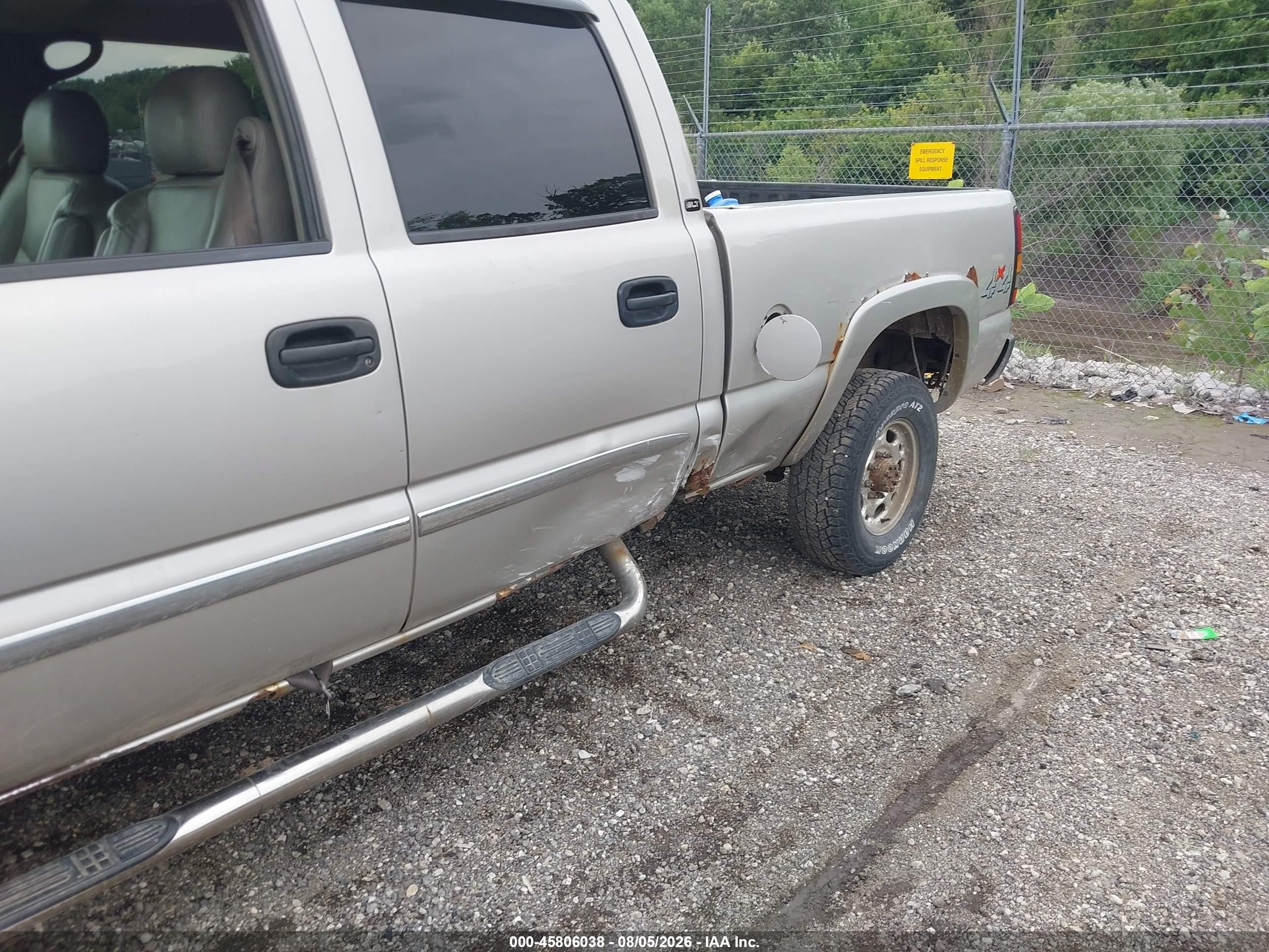 2005 Gmc Sierra 2500hd Slt Beige vin: 1GTHK23U45F949689
