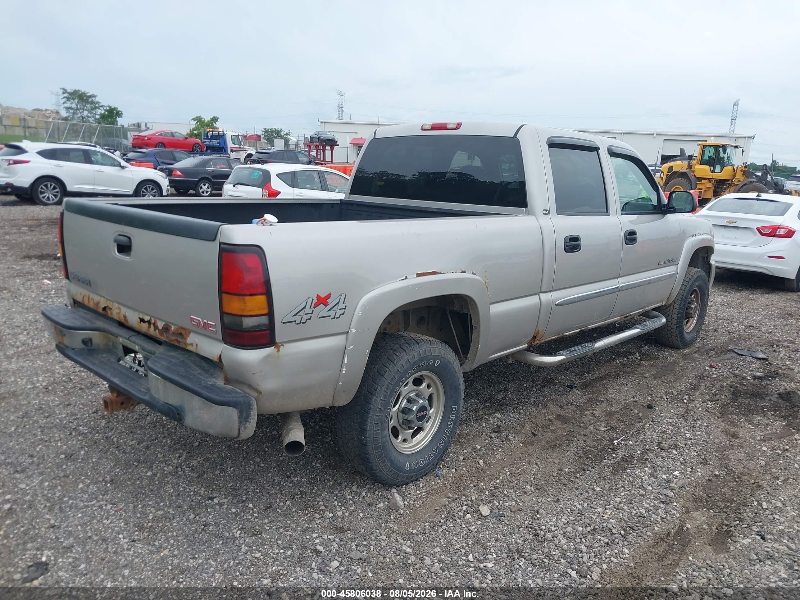 2005 Gmc Sierra 2500hd Slt Beige vin: 1GTHK23U45F949689