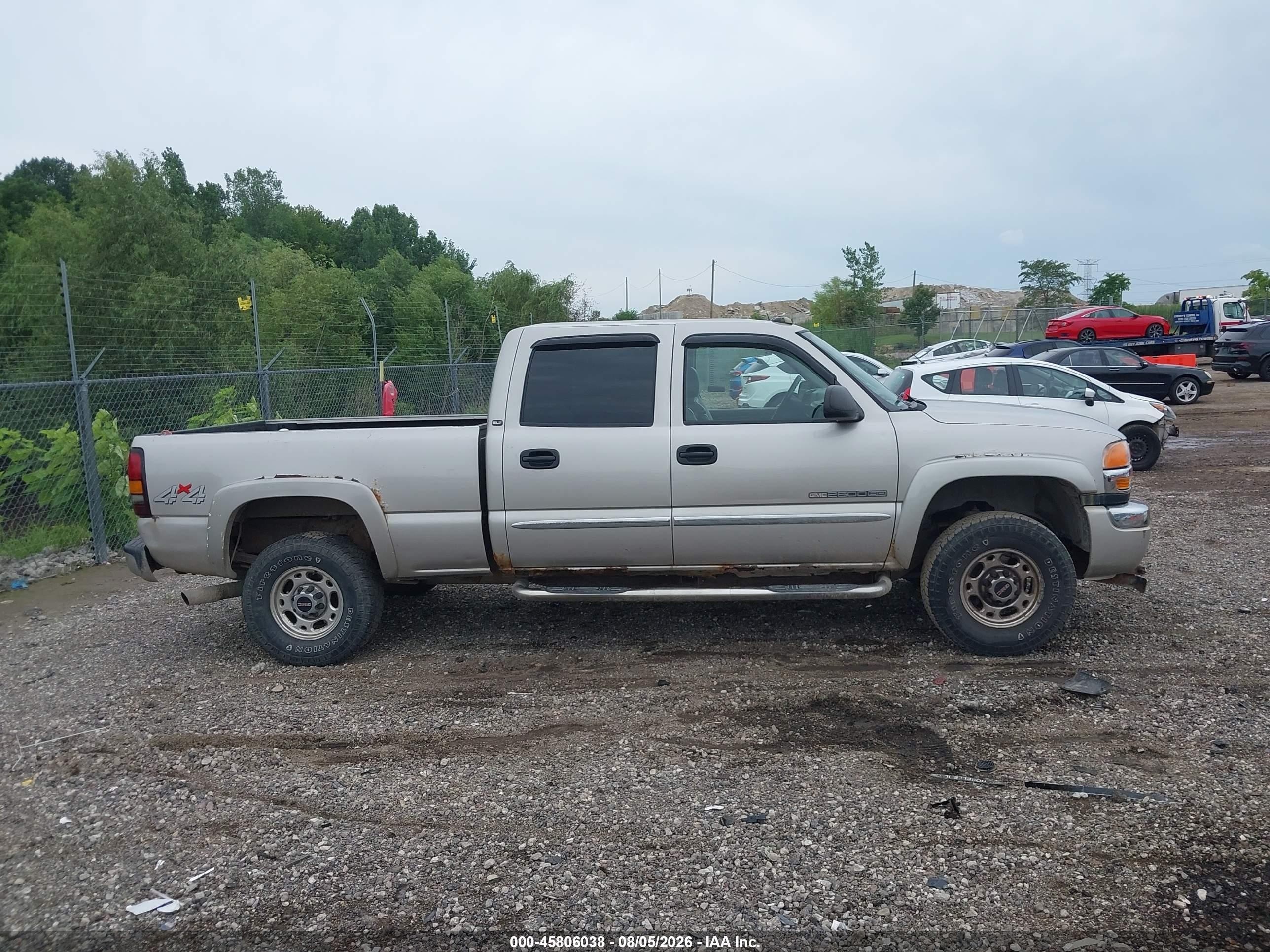 2005 Gmc Sierra 2500hd Slt Beige vin: 1GTHK23U45F949689