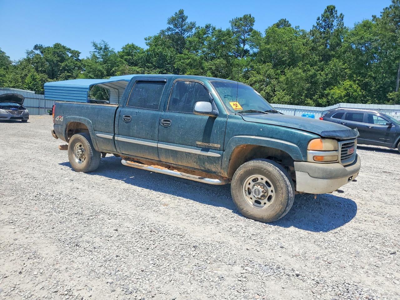 2001 Gmc Sierra K2500 Heavy Duty Green vin: 1GTHK23U51F103677