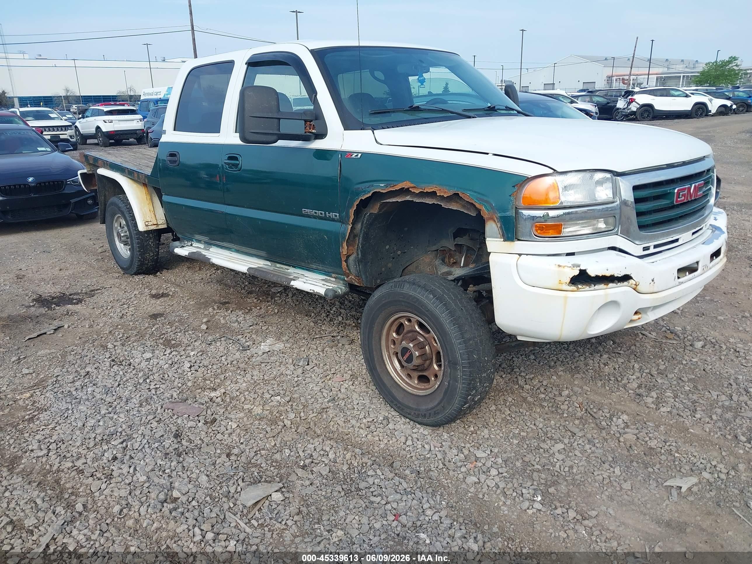 2005 Gmc Sierra 2500hd Sle Green vin: 1GTHK23U65F969832
