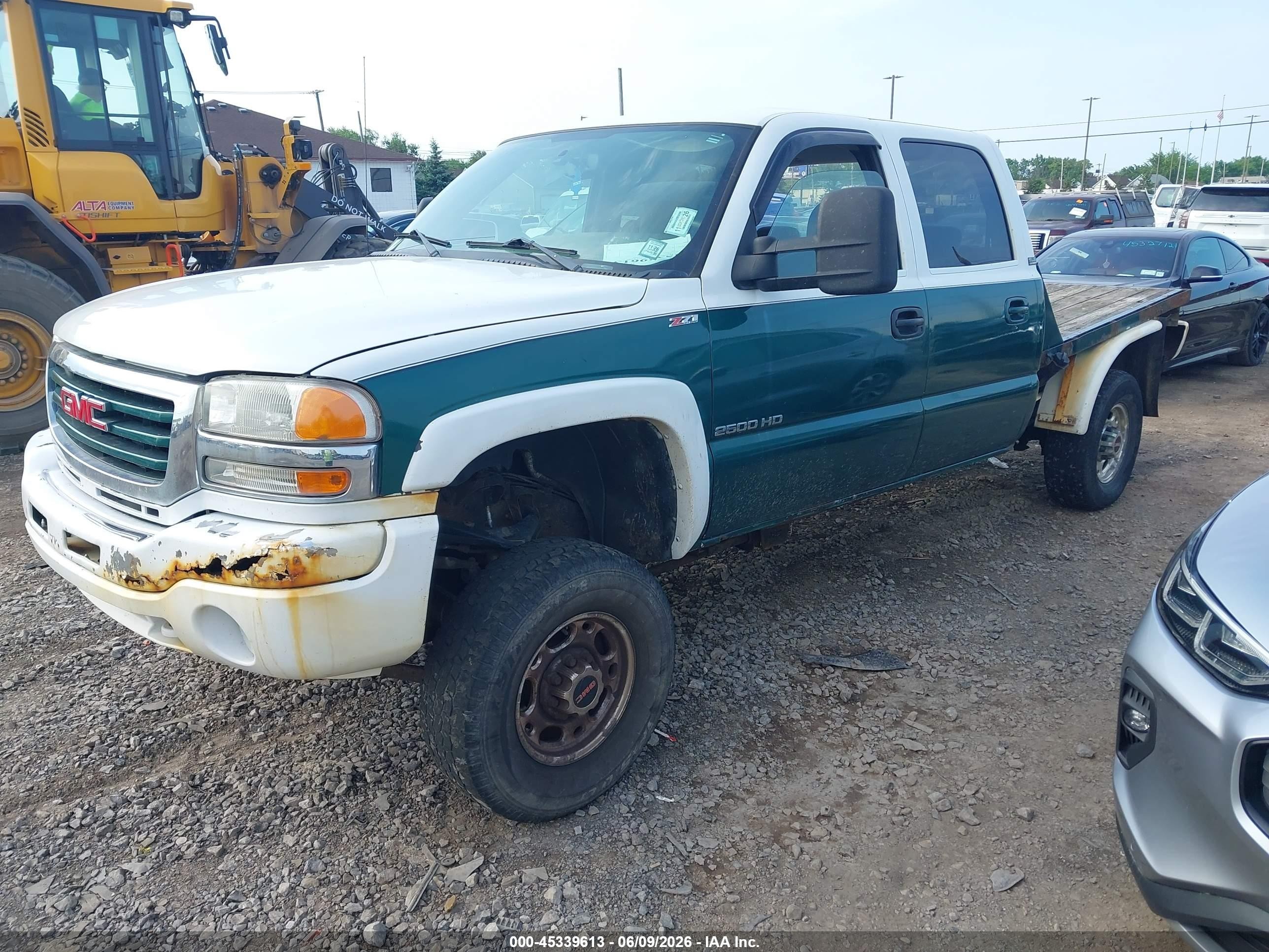 2005 Gmc Sierra 2500hd Sle Green vin: 1GTHK23U65F969832