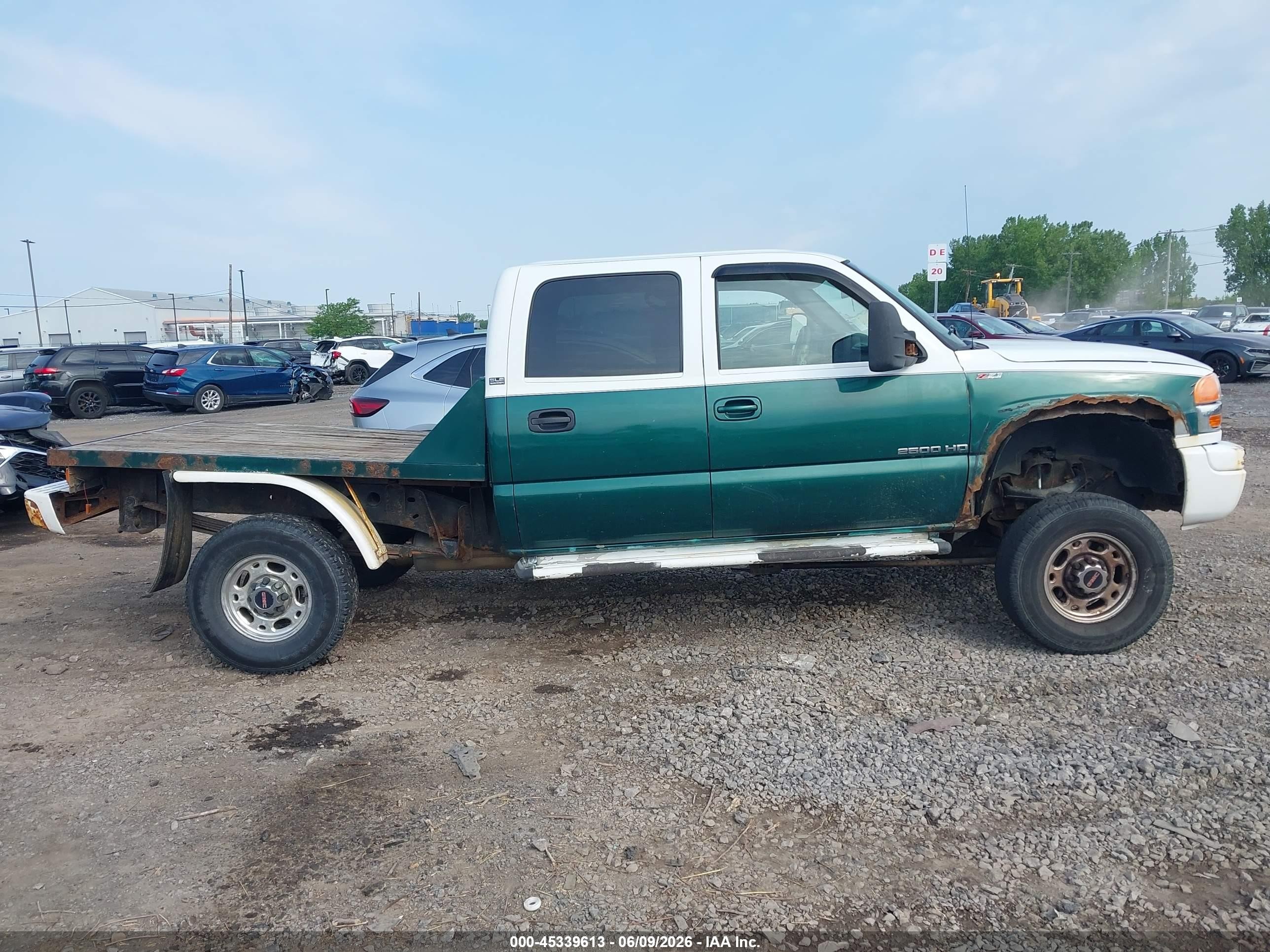 2005 Gmc Sierra 2500hd Sle Green vin: 1GTHK23U65F969832