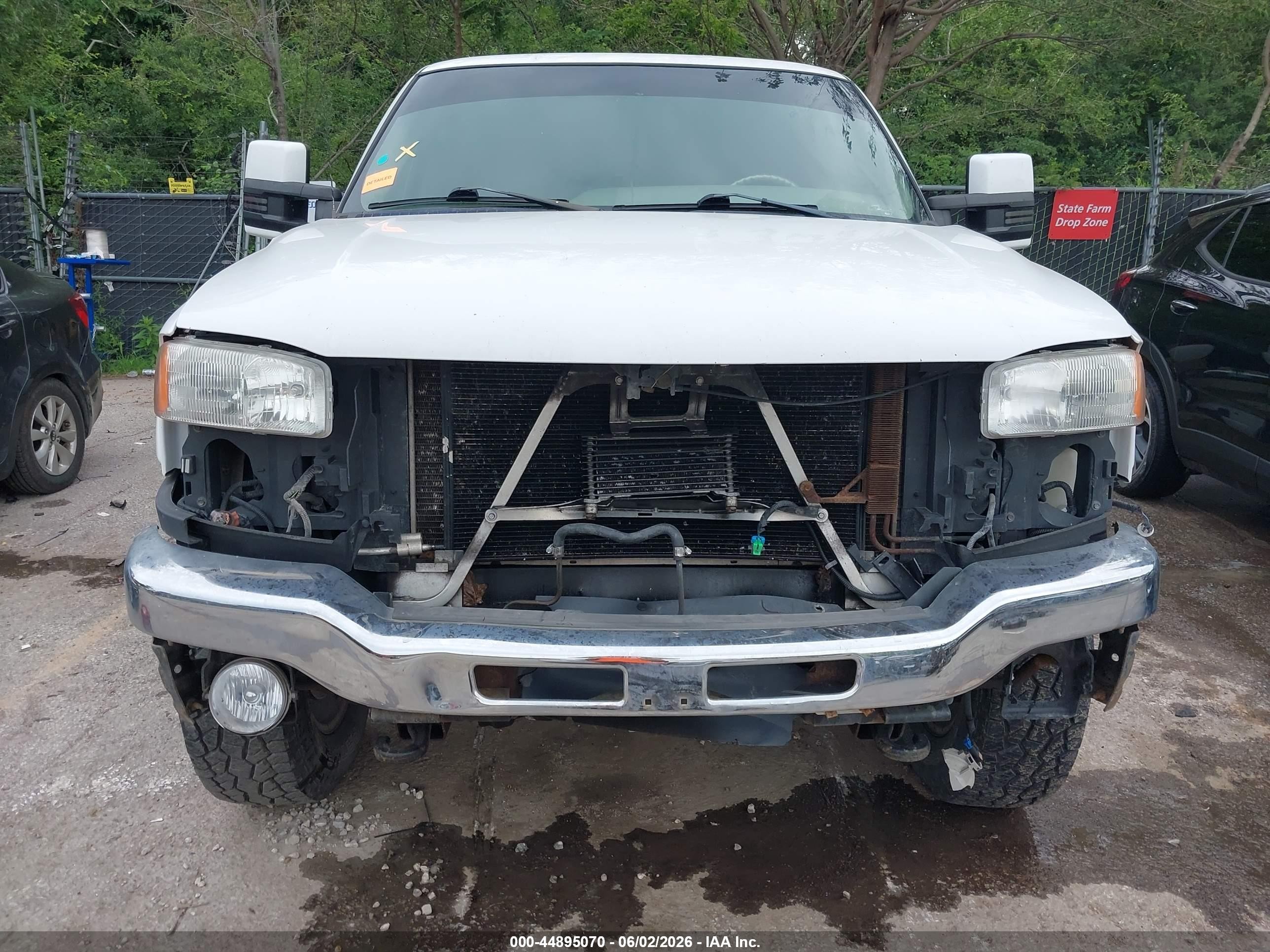 2004 Gmc Sierra 2500hd Sle White vin: 1GTHK23U94F101354