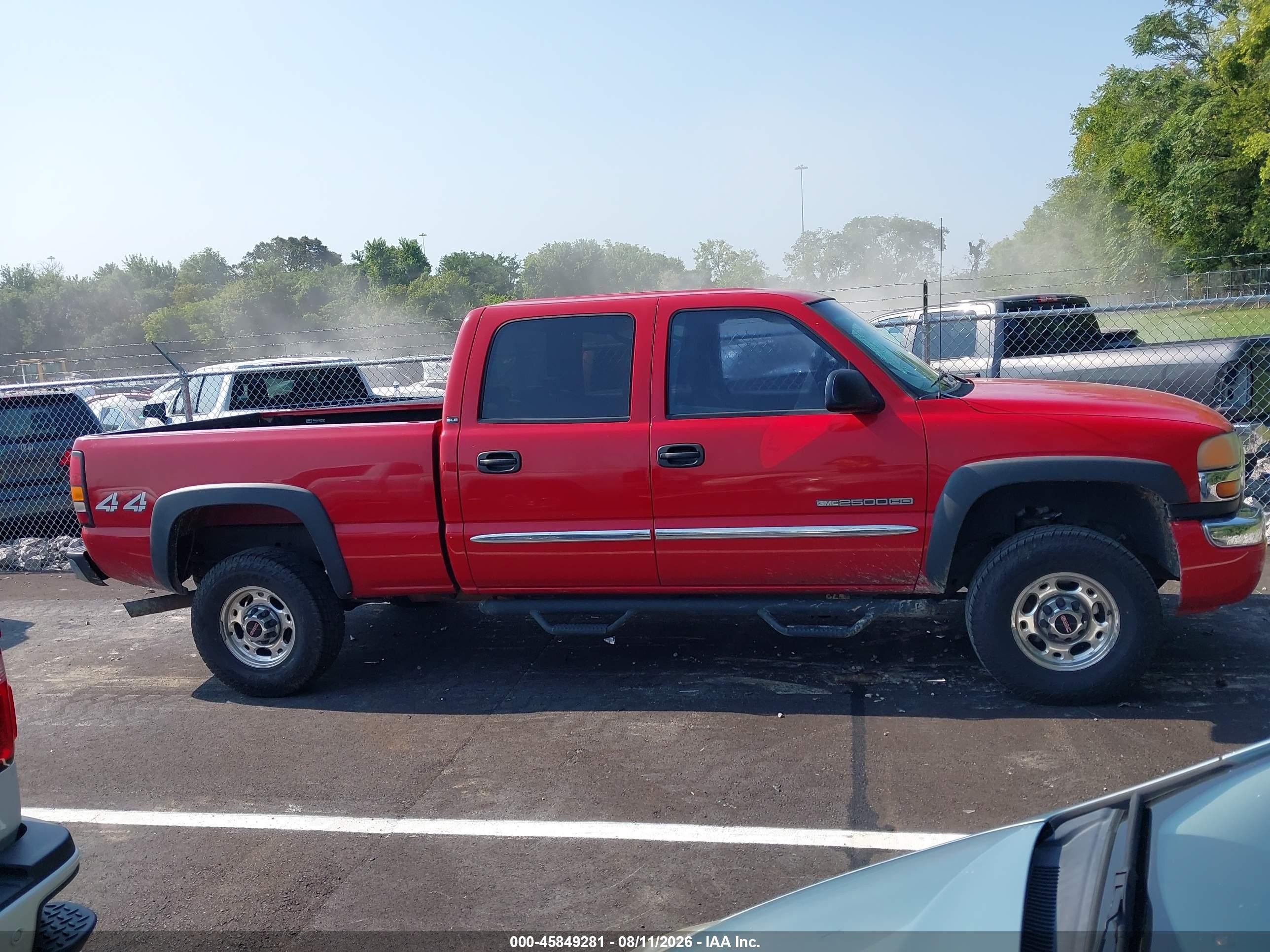 2004 Gmc Sierra 2500hd Sle Красный vin: 1GTHK23U94F216858