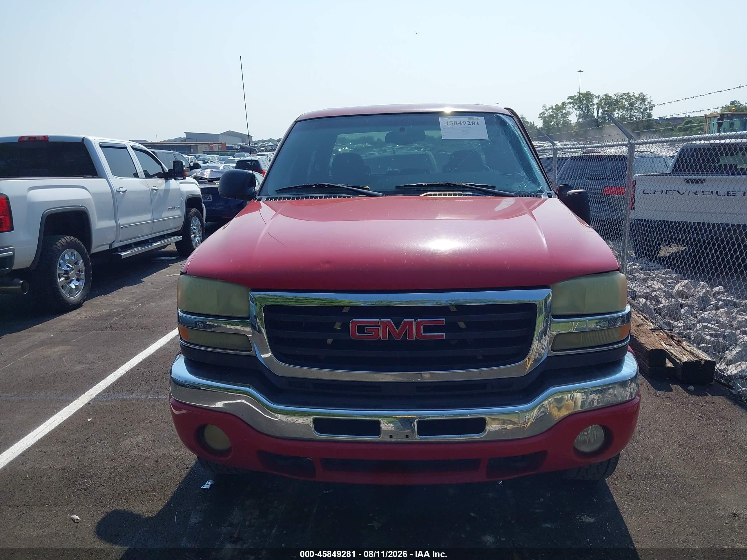 2004 Gmc Sierra 2500hd Sle Красный vin: 1GTHK23U94F216858