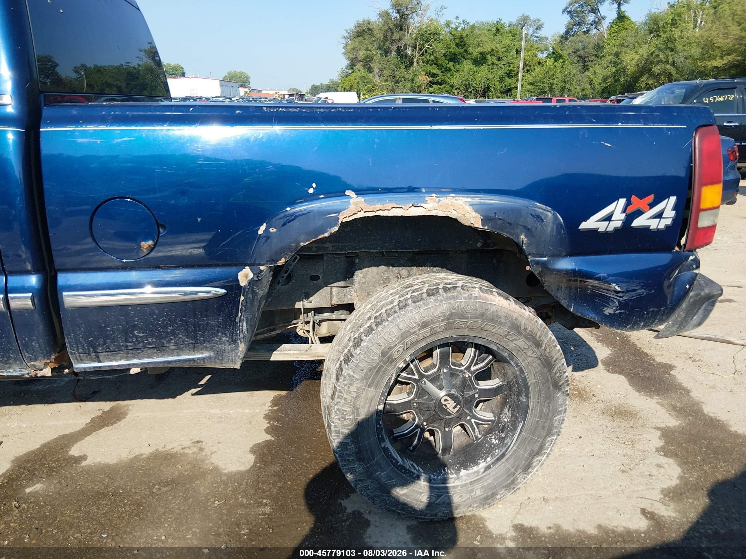 2002 Gmc Sierra 2500hd Sle Blue vin: 1GTHK23UX2F160779