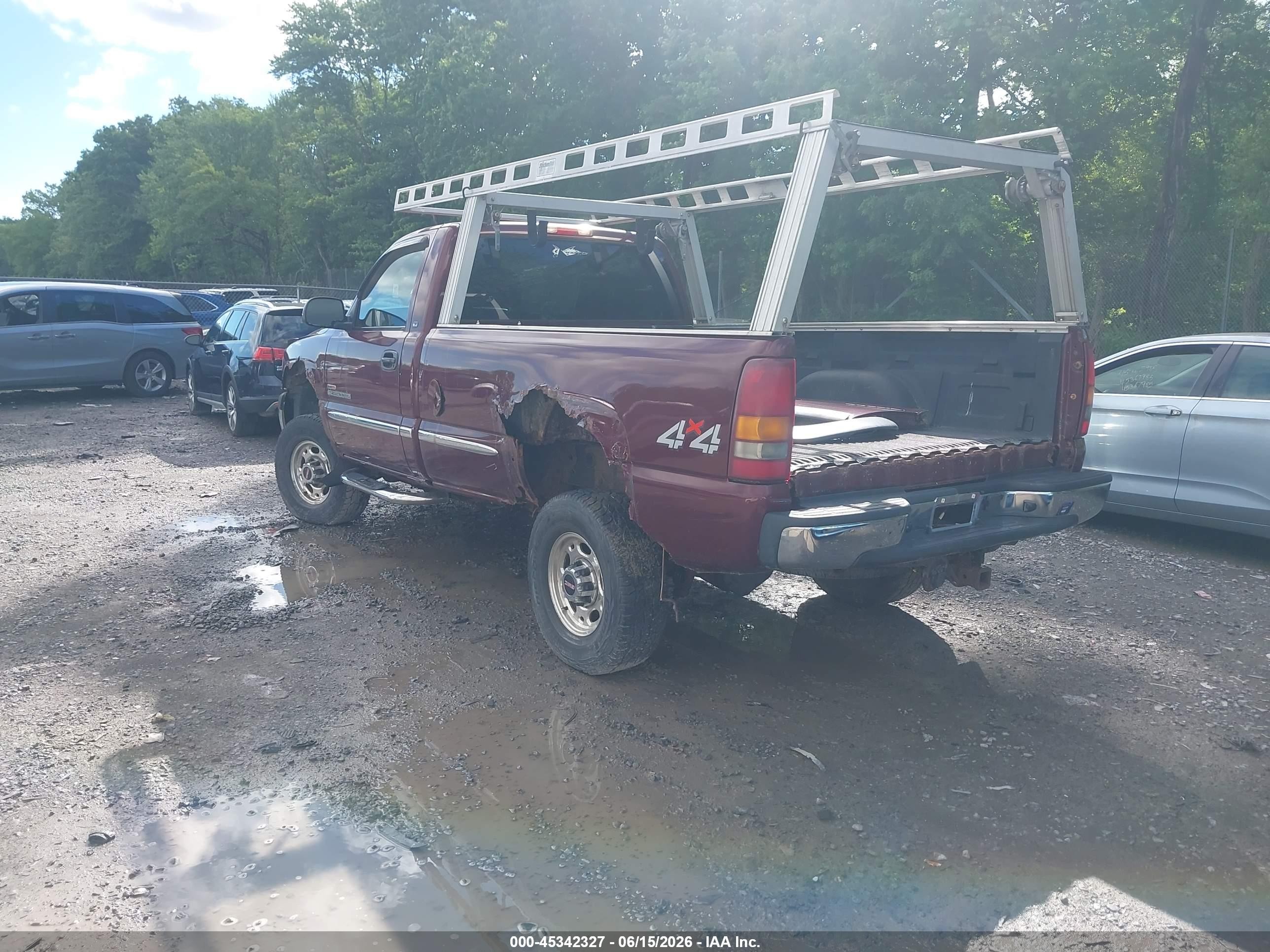 2002 Gmc Sierra 2500hd Sle Purple vin: 1GTHK24112E202301