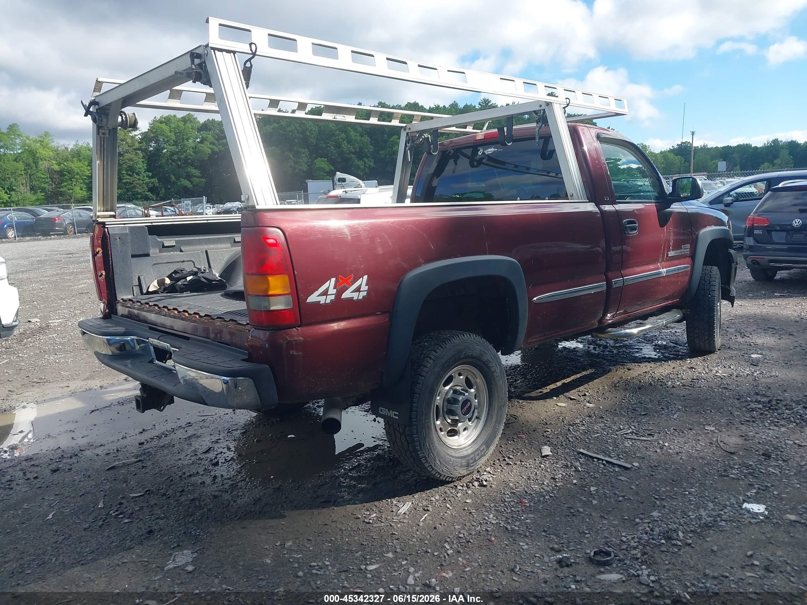 2002 Gmc Sierra 2500hd Sle Purple vin: 1GTHK24112E202301