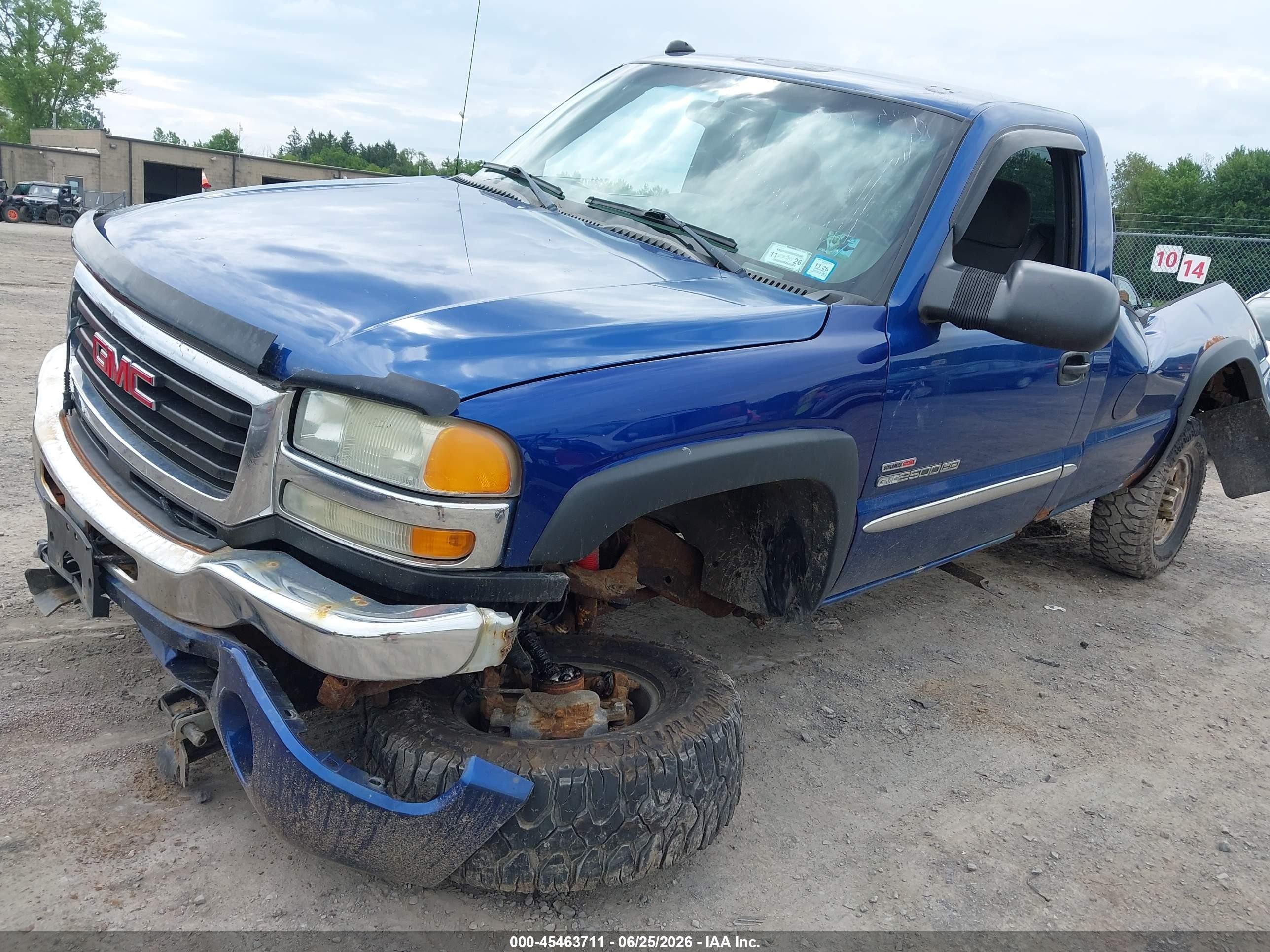 2004 Gmc Sierra 2500hd Sle Blue vin: 1GTHK24134E213125