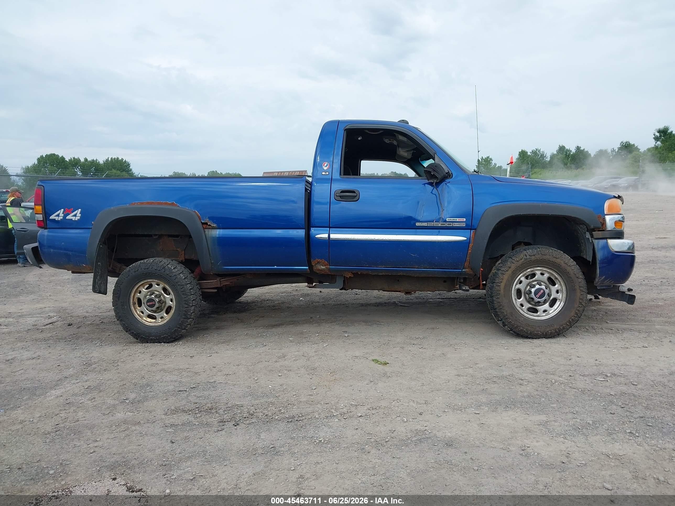 2004 Gmc Sierra 2500hd Sle Blue vin: 1GTHK24134E213125