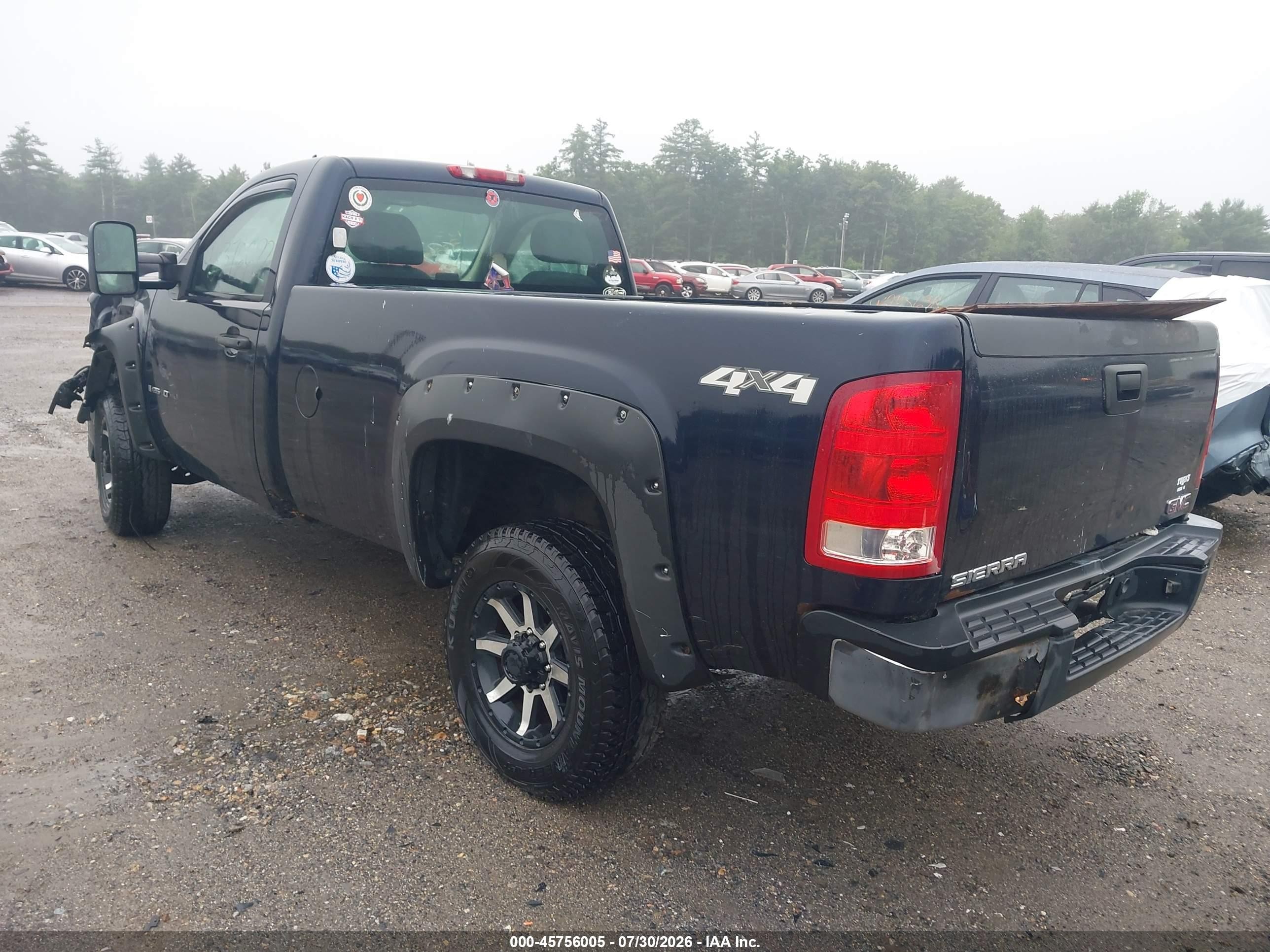 2008 Gmc Sierra 2500hd Work Truck Blue vin: 1GTHK24K88E181254