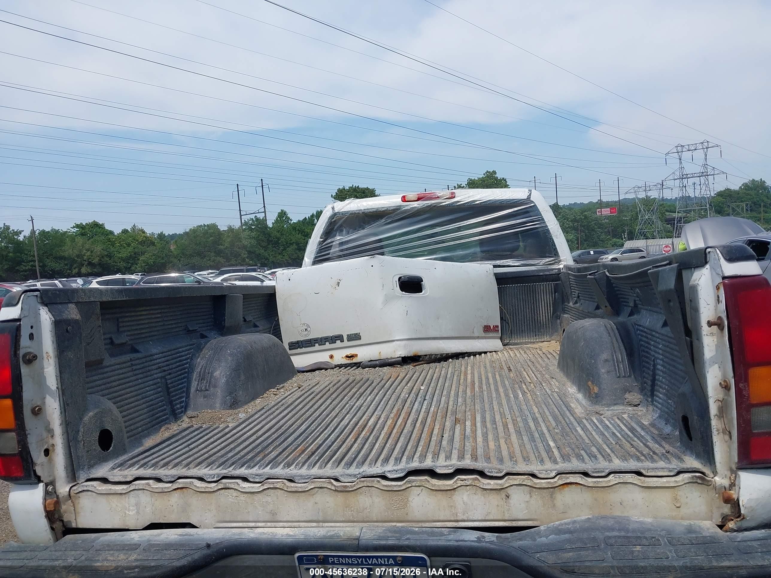 2006 Gmc Sierra 2500hd Work Truck White vin: 1GTHK24U46E122006