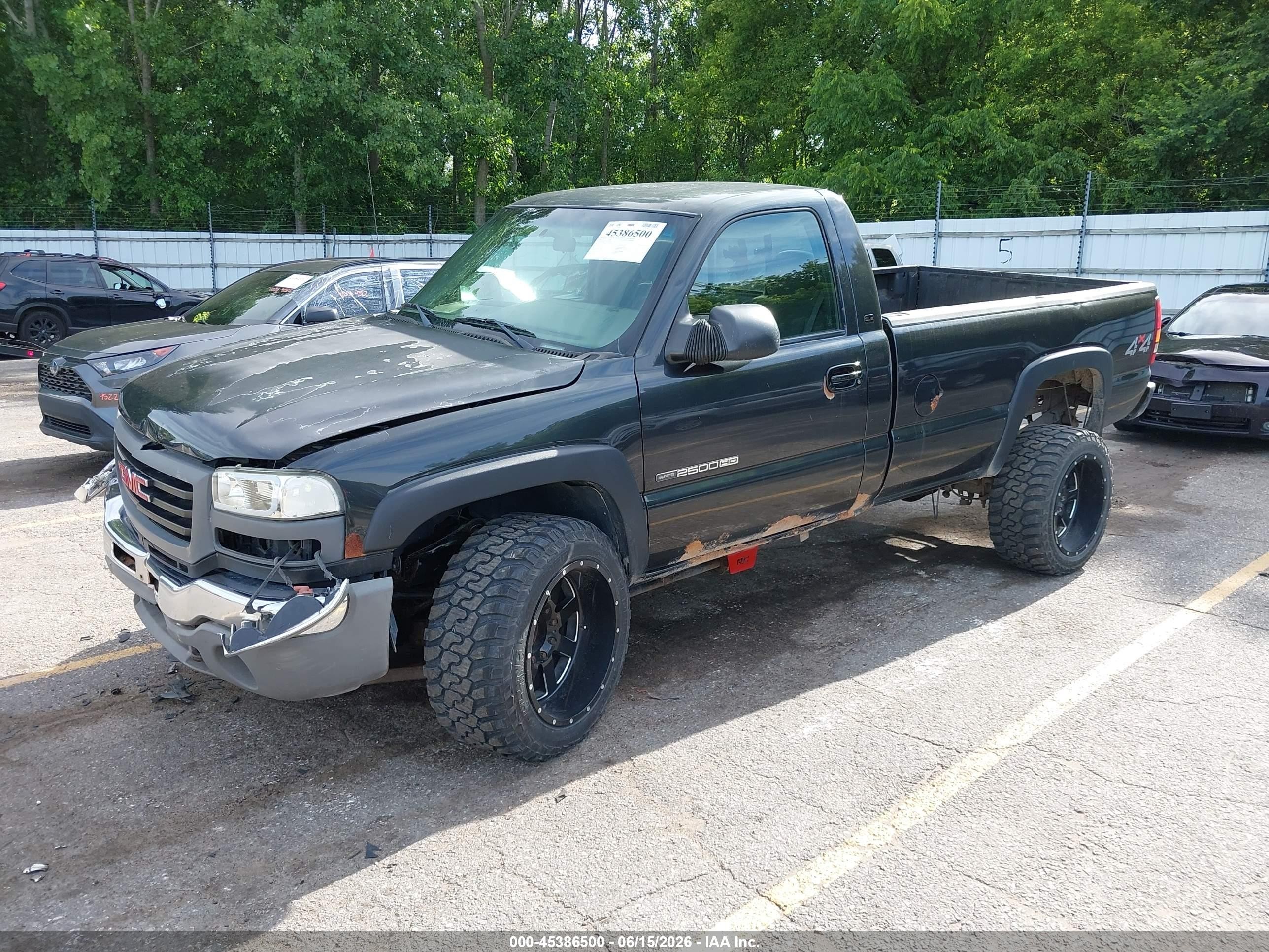 2005 Gmc Sierra 2500hd Work Truck Gray vin: 1GTHK24U55E184593