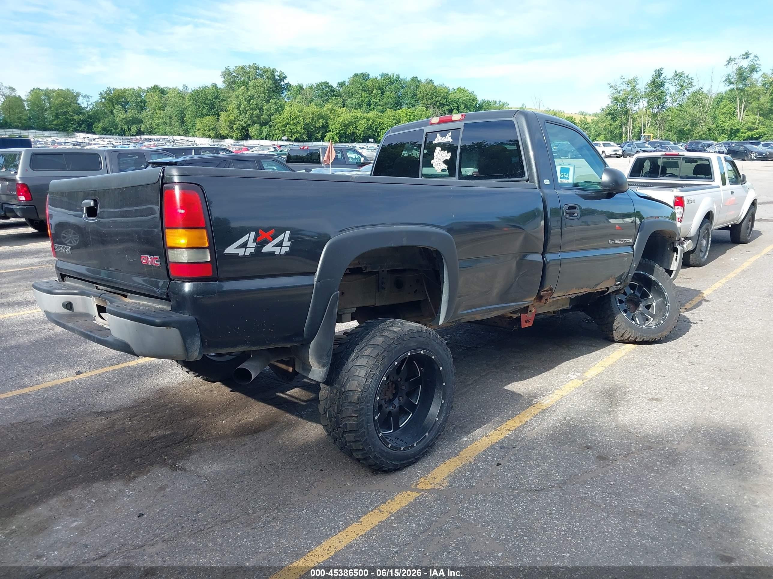 2005 Gmc Sierra 2500hd Work Truck Gray vin: 1GTHK24U55E184593