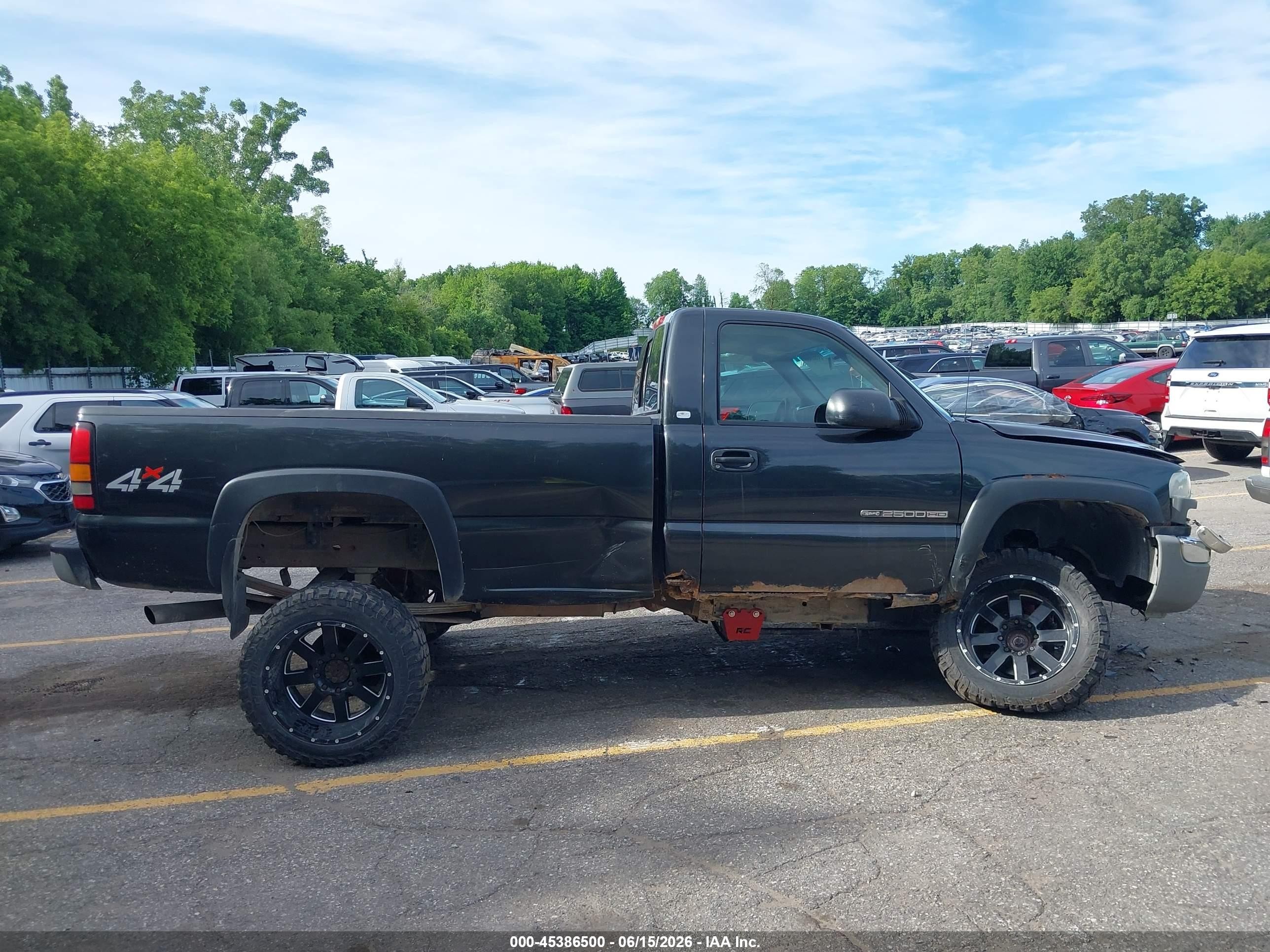 2005 Gmc Sierra 2500hd Work Truck Gray vin: 1GTHK24U55E184593