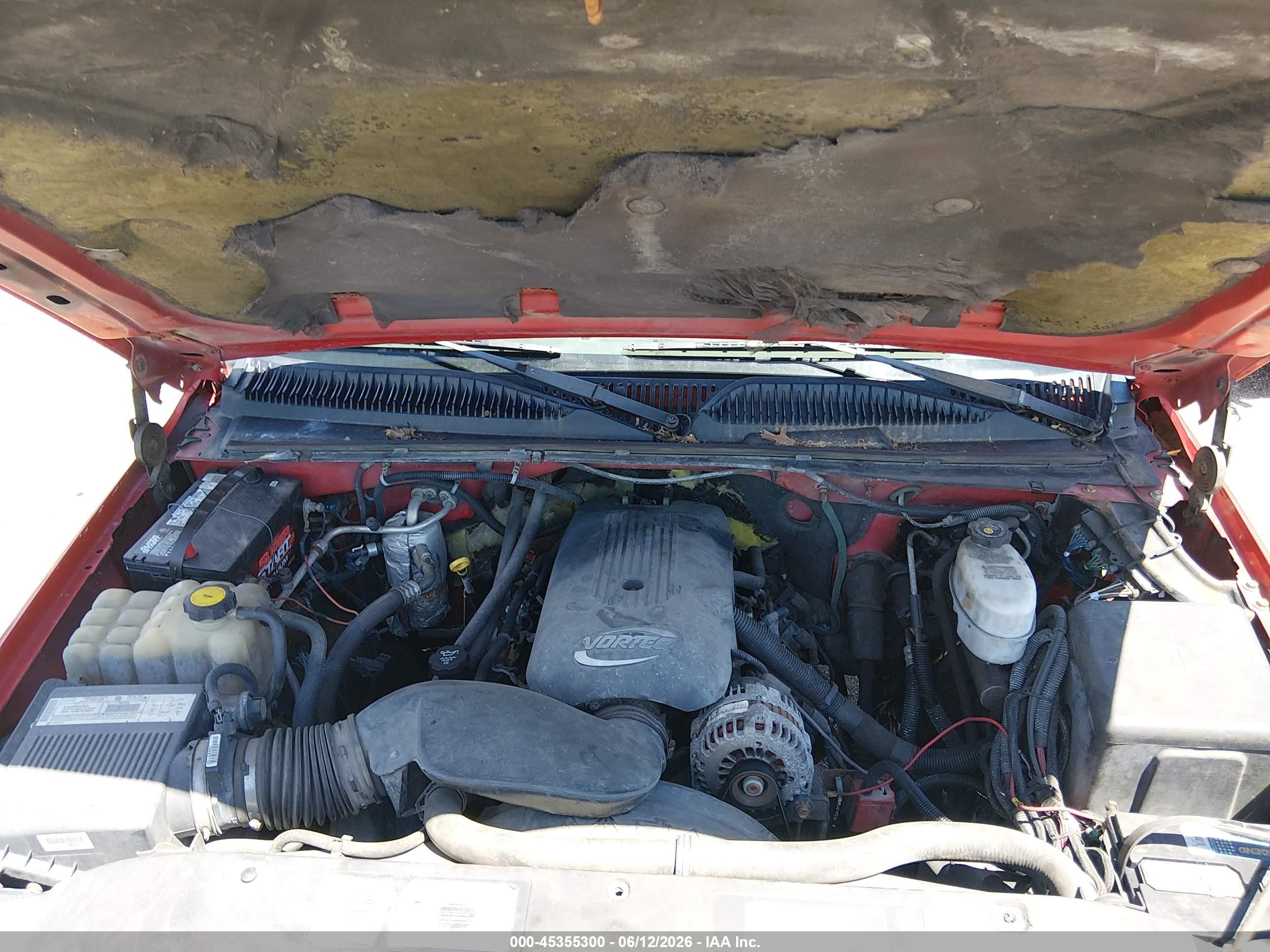 2003 Gmc Sierra 2500hd Work Truck Red vin: 1GTHK24U63E164947