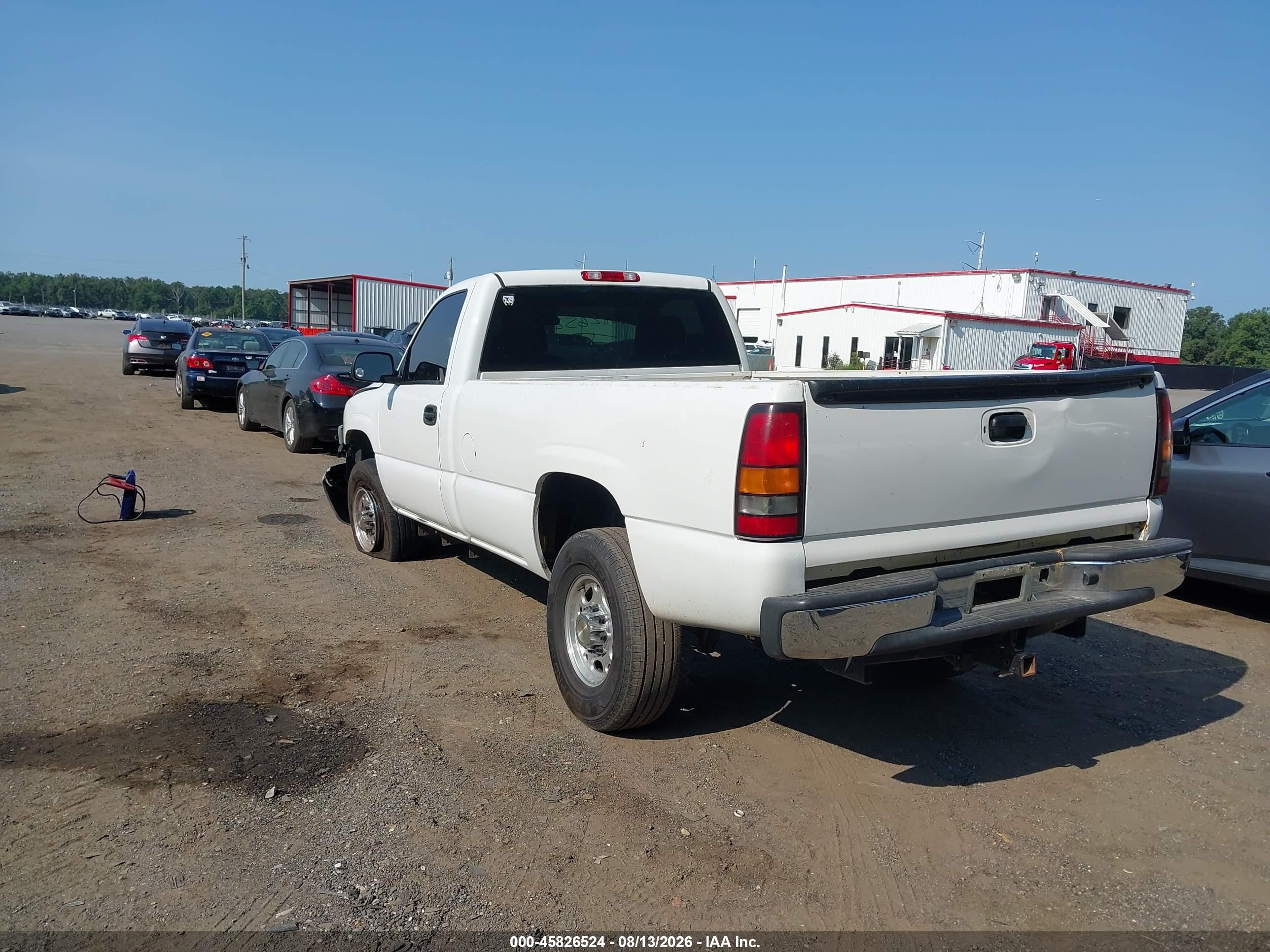 2006 Gmc Sierra 2500hd Work Truck White vin: 1GTHK24UX6E266384