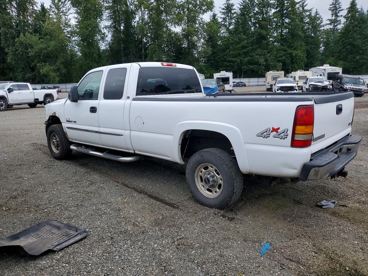2003 Gmc Sierra K2500 Heavy Duty White vin: 1GTHK29123E256782
