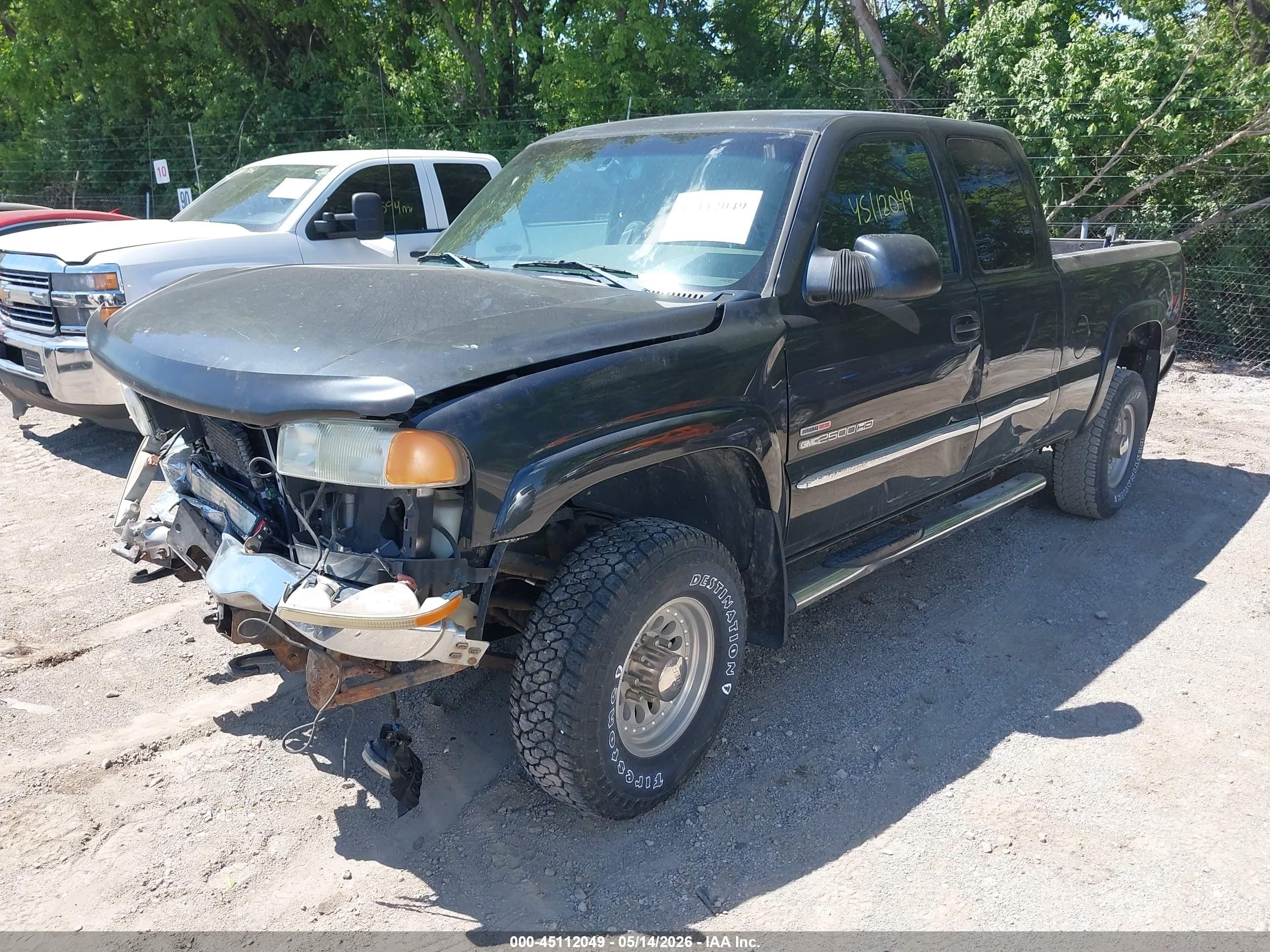 2004 Gmc Sierra 2500hd Sle Black vin: 1GTHK29134E212937