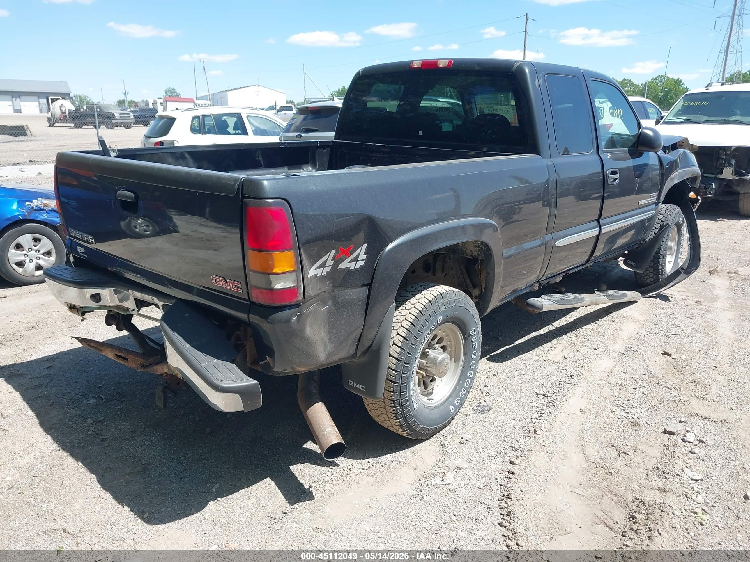 2004 Gmc Sierra 2500hd Sle Black vin: 1GTHK29134E212937