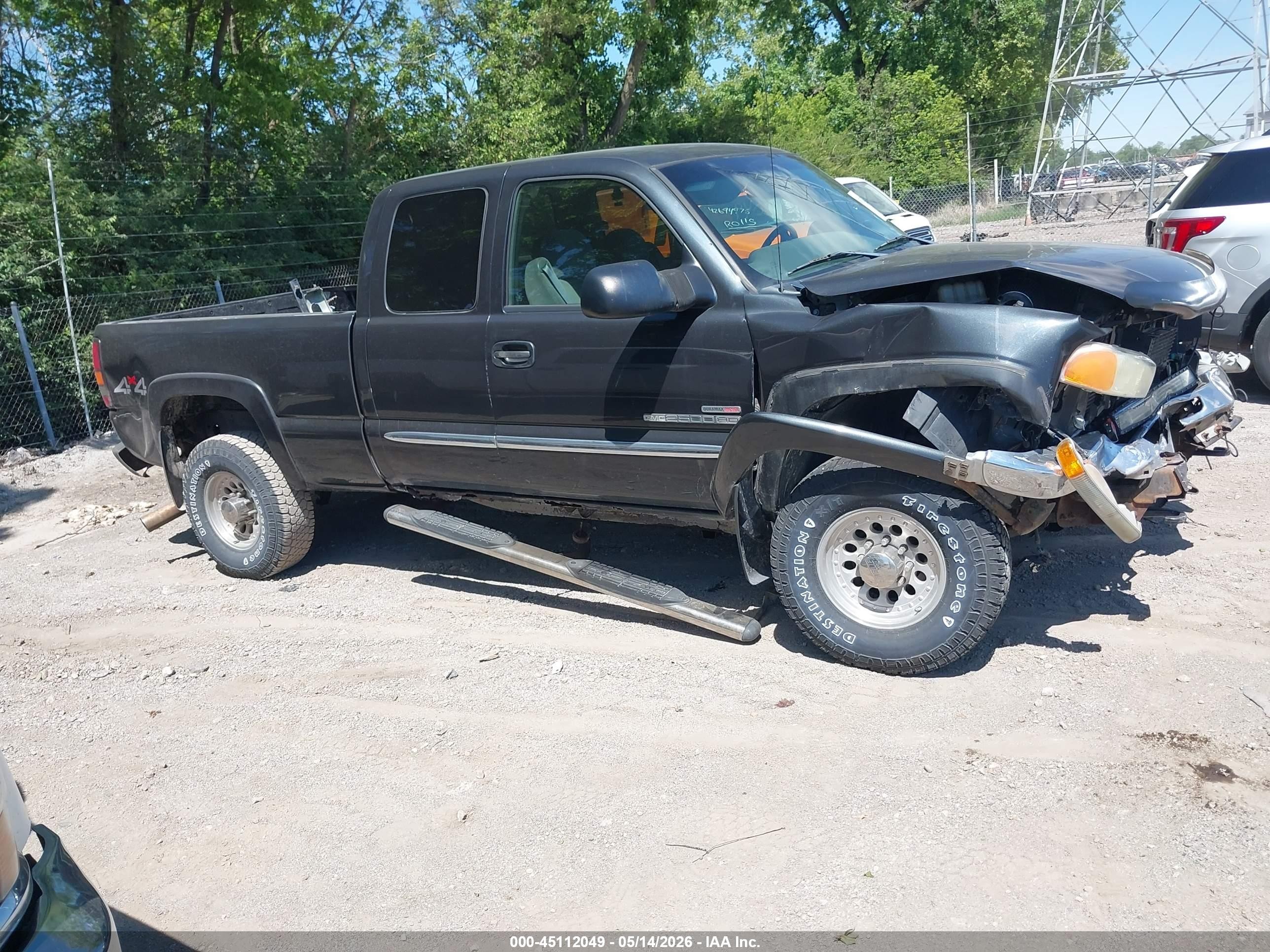 2004 Gmc Sierra 2500hd Sle Black vin: 1GTHK29134E212937