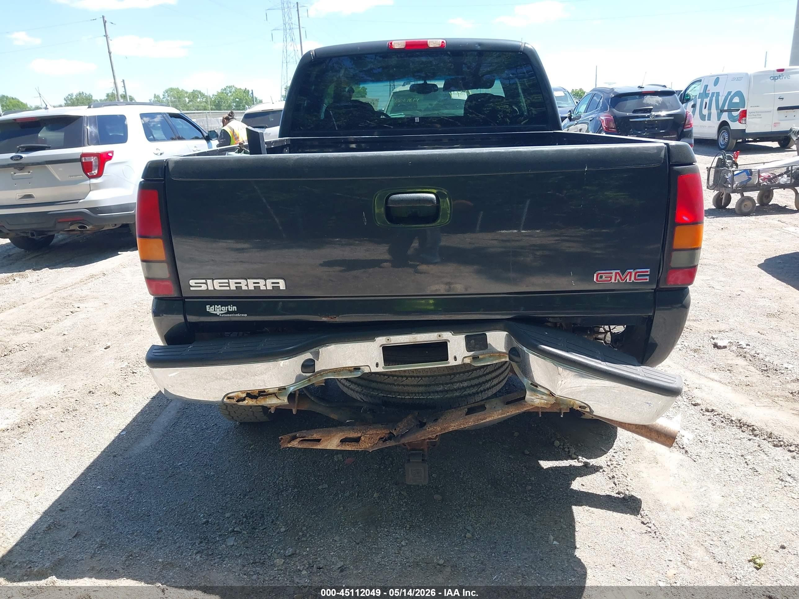 2004 Gmc Sierra 2500hd Sle Black vin: 1GTHK29134E212937