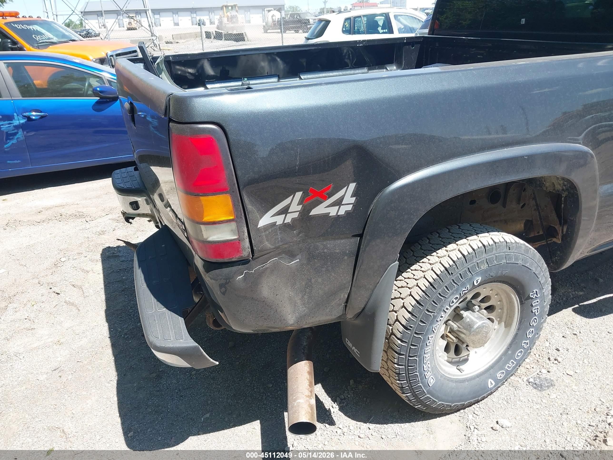 2004 Gmc Sierra 2500hd Sle Black vin: 1GTHK29134E212937