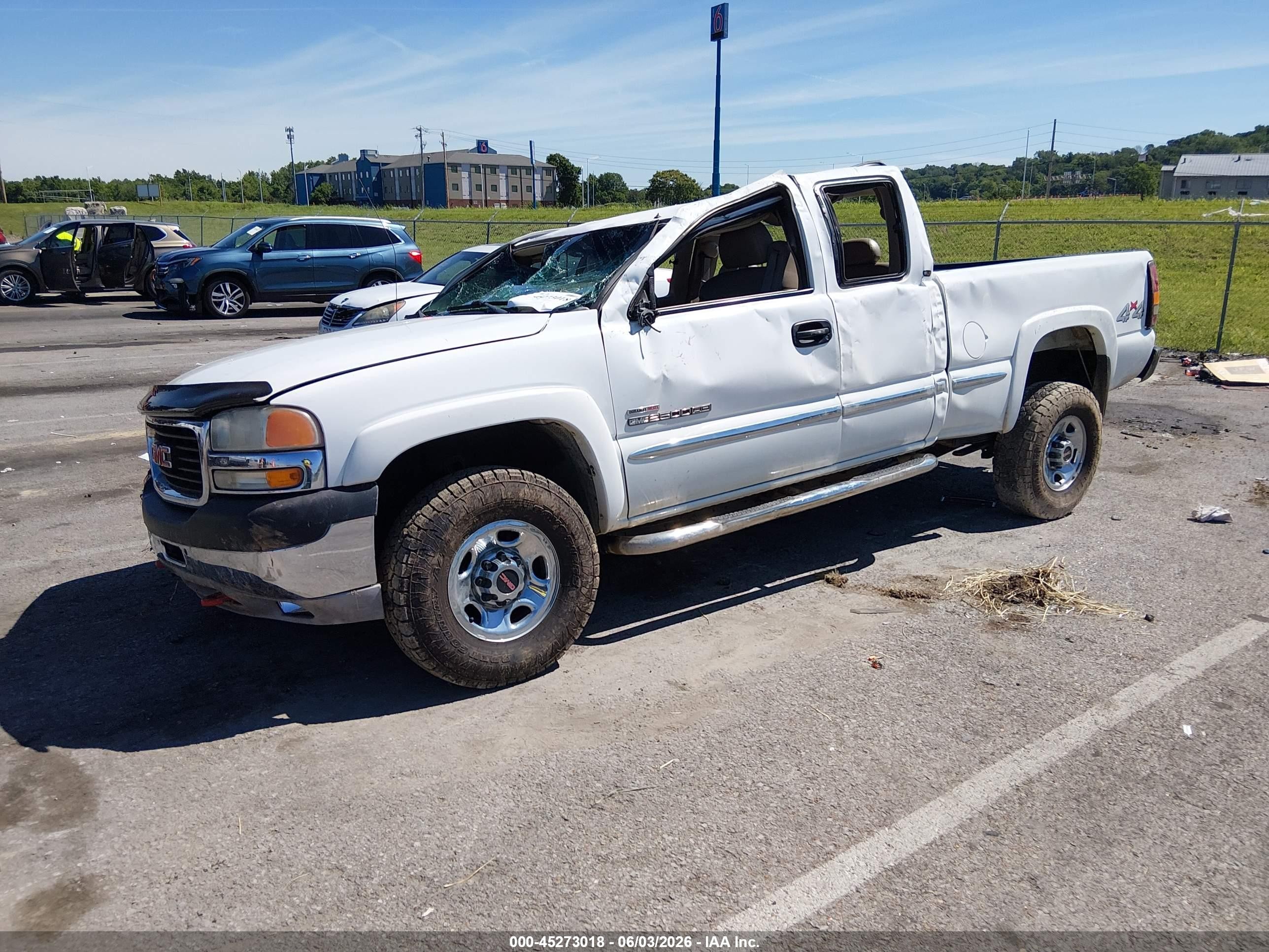 2001 Gmc Sierra 2500hd Sle White vin: 1GTHK29151E317782