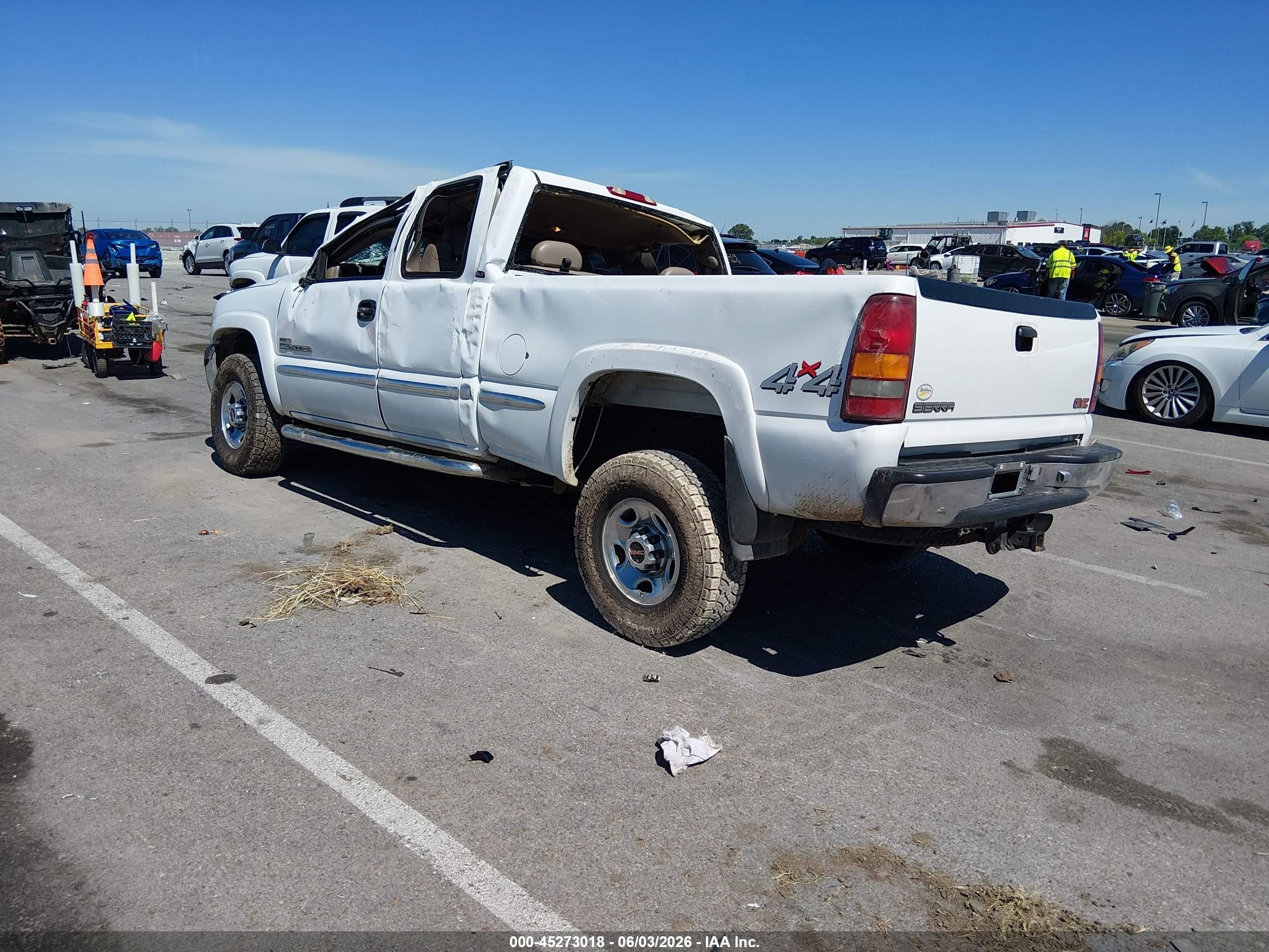 2001 Gmc Sierra 2500hd Sle White vin: 1GTHK29151E317782