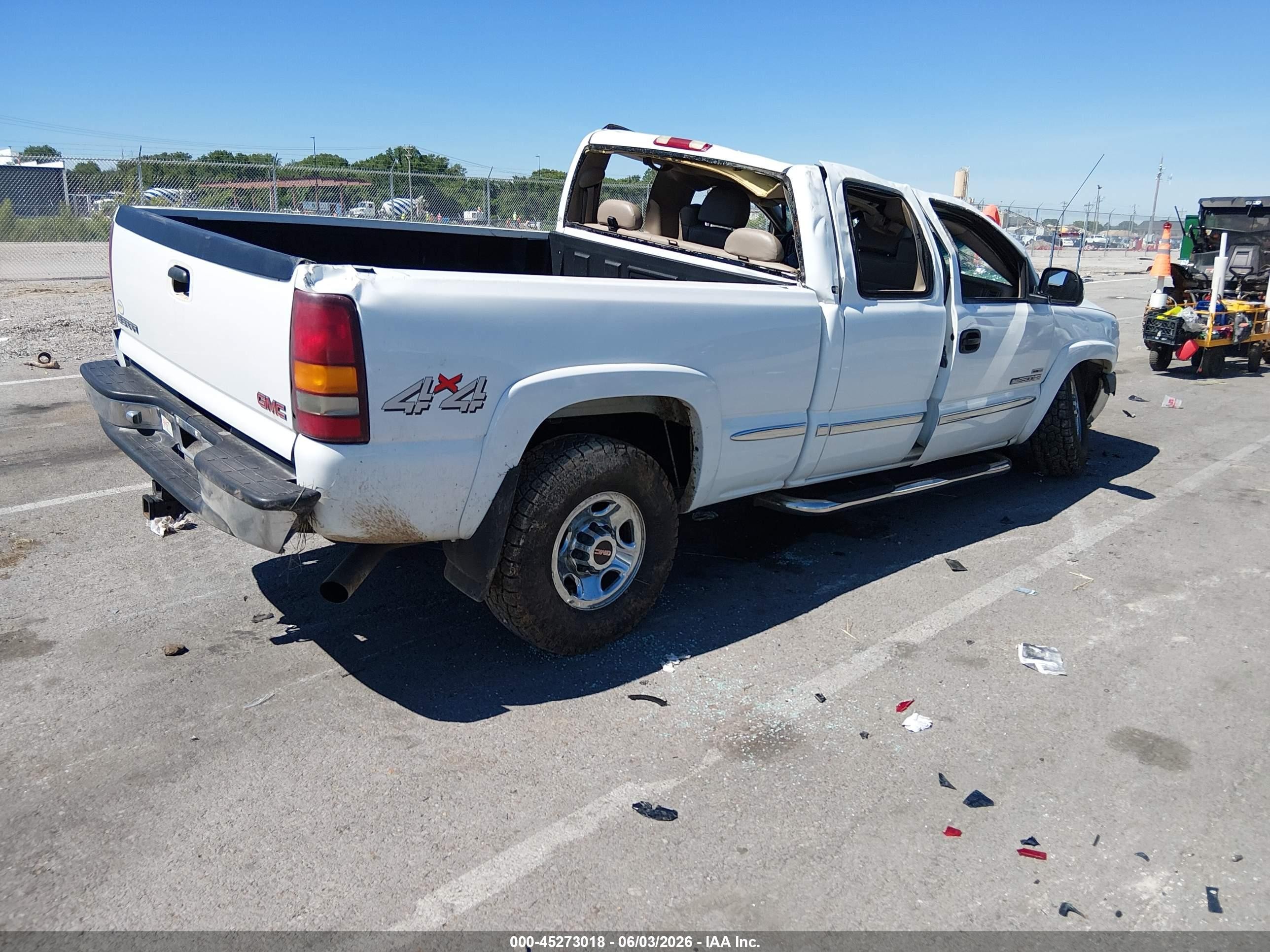 2001 Gmc Sierra 2500hd Sle White vin: 1GTHK29151E317782