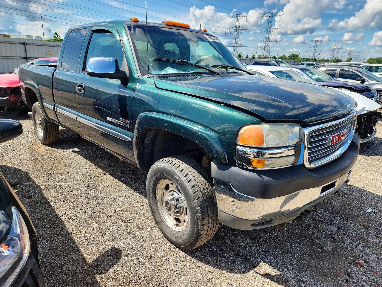 2002 Gmc Sierra K2500 Heavy Duty Зеленый vin: 1GTHK29182E166633