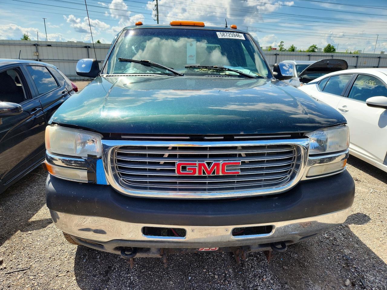 2002 Gmc Sierra K2500 Heavy Duty Зеленый vin: 1GTHK29182E166633
