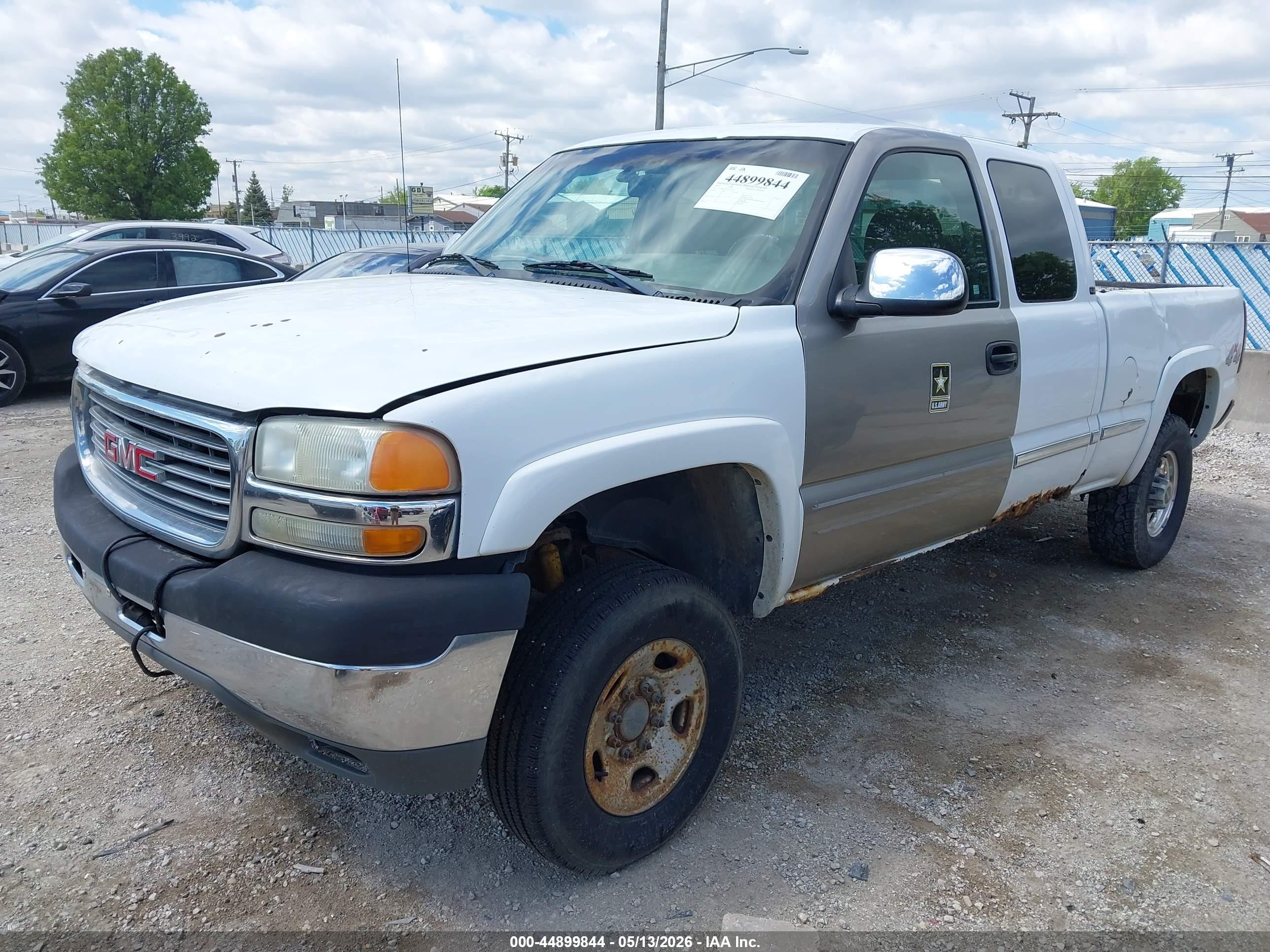 2002 Gmc Sierra 2500hd Sle White vin: 1GTHK291X2E123654