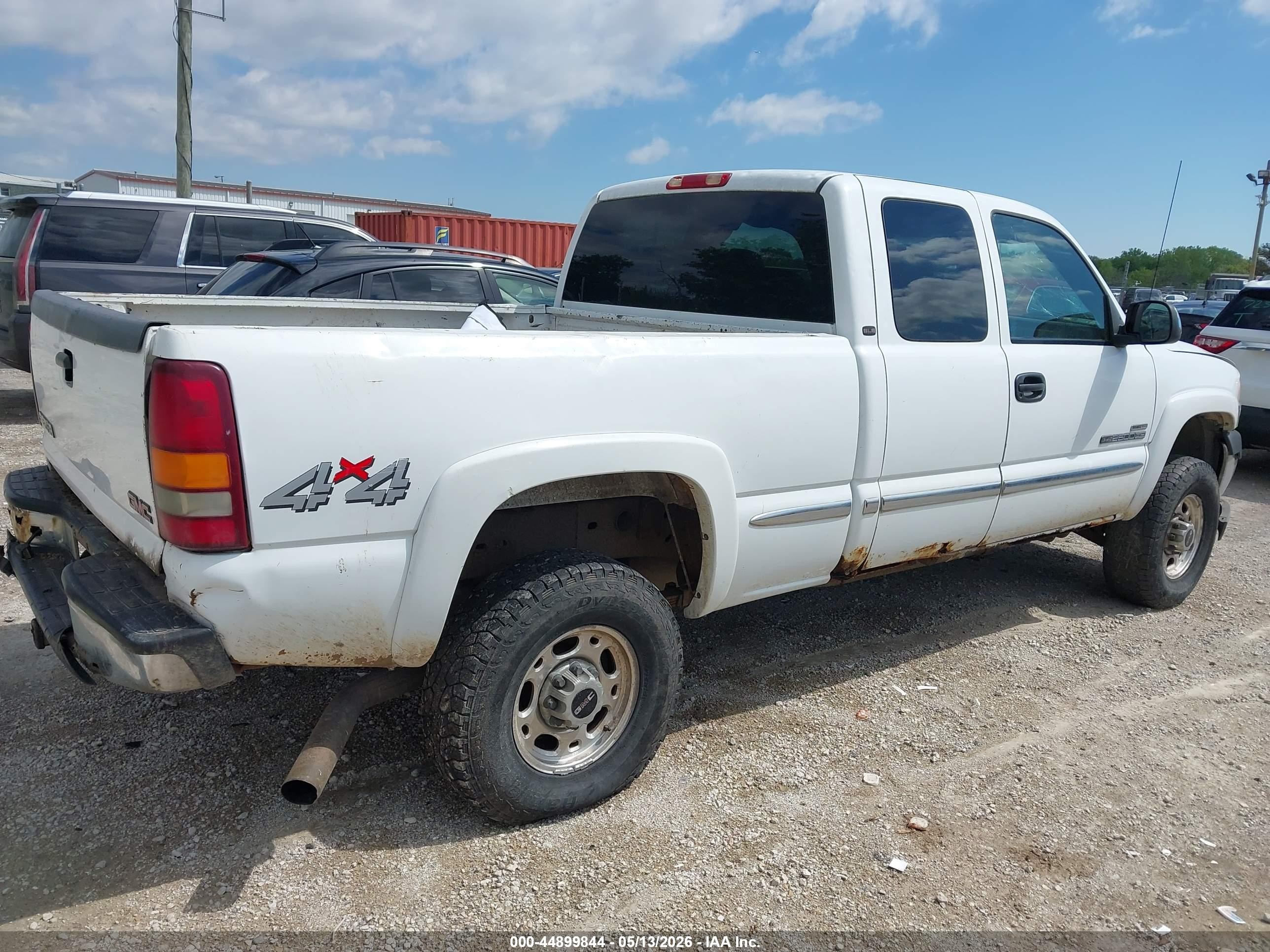 2002 Gmc Sierra 2500hd Sle White vin: 1GTHK291X2E123654