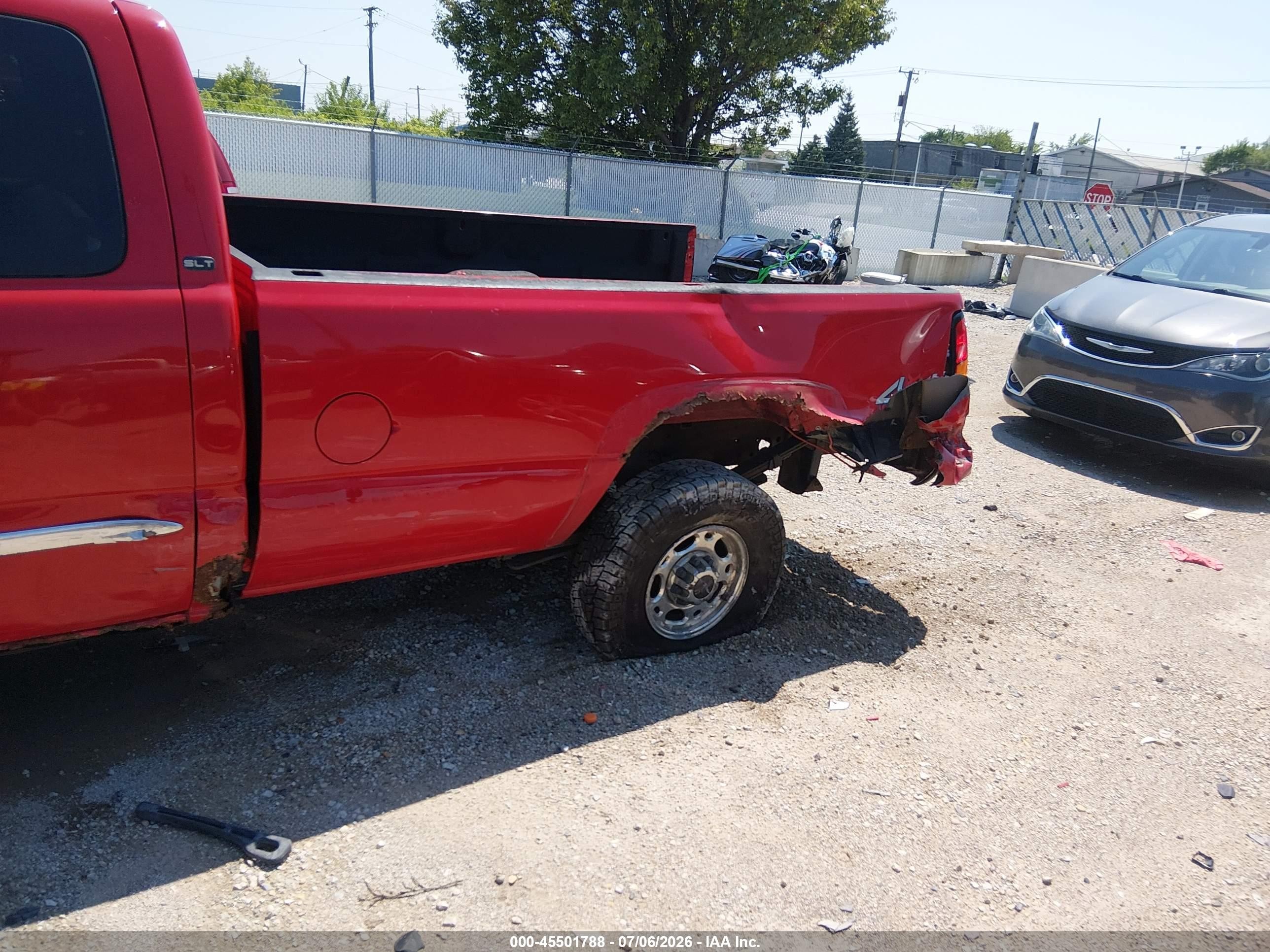 2004 Gmc Sierra 2500hd Slt Red vin: 1GTHK29244E393894