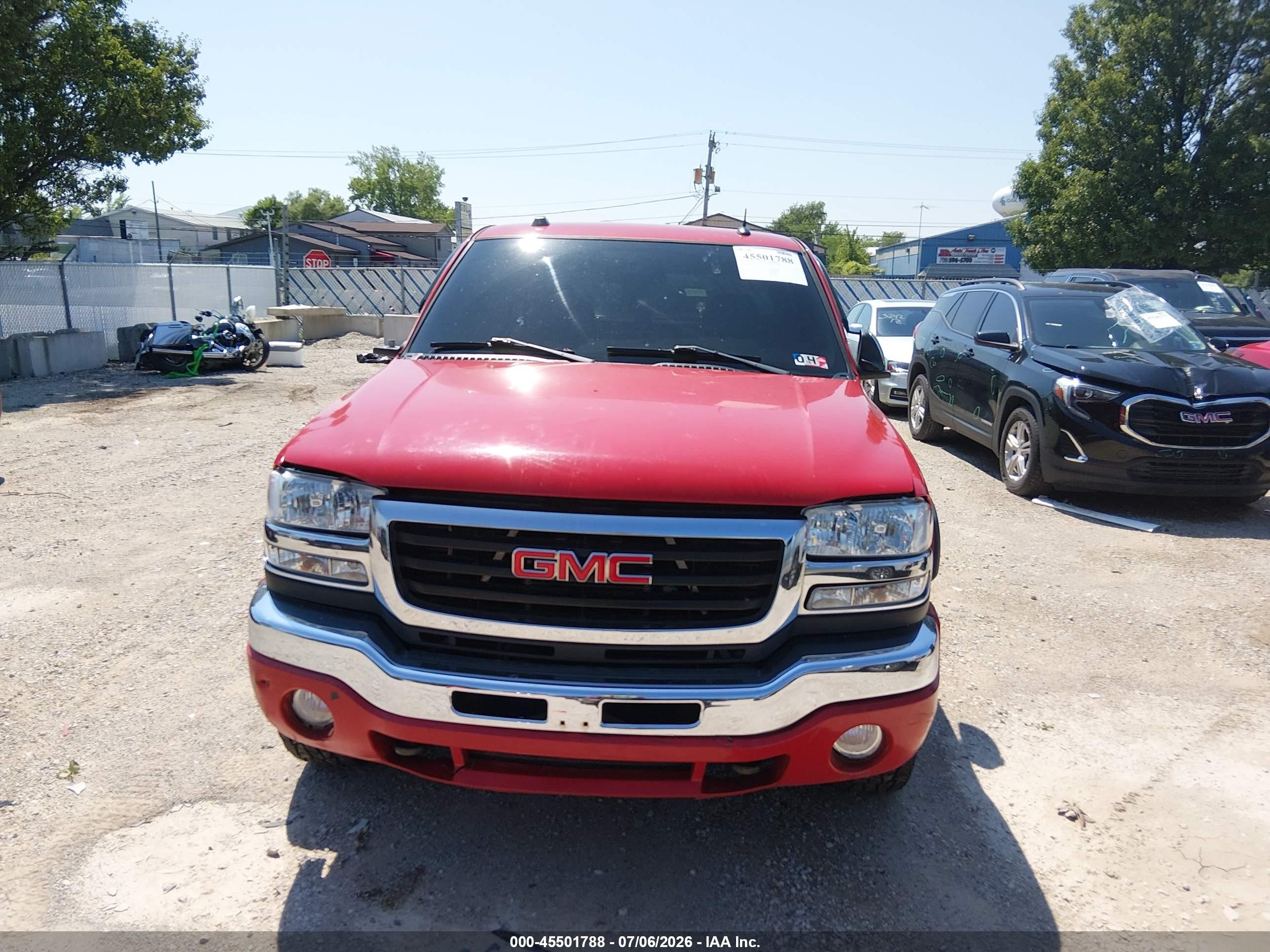 2004 Gmc Sierra 2500hd Slt Red vin: 1GTHK29244E393894