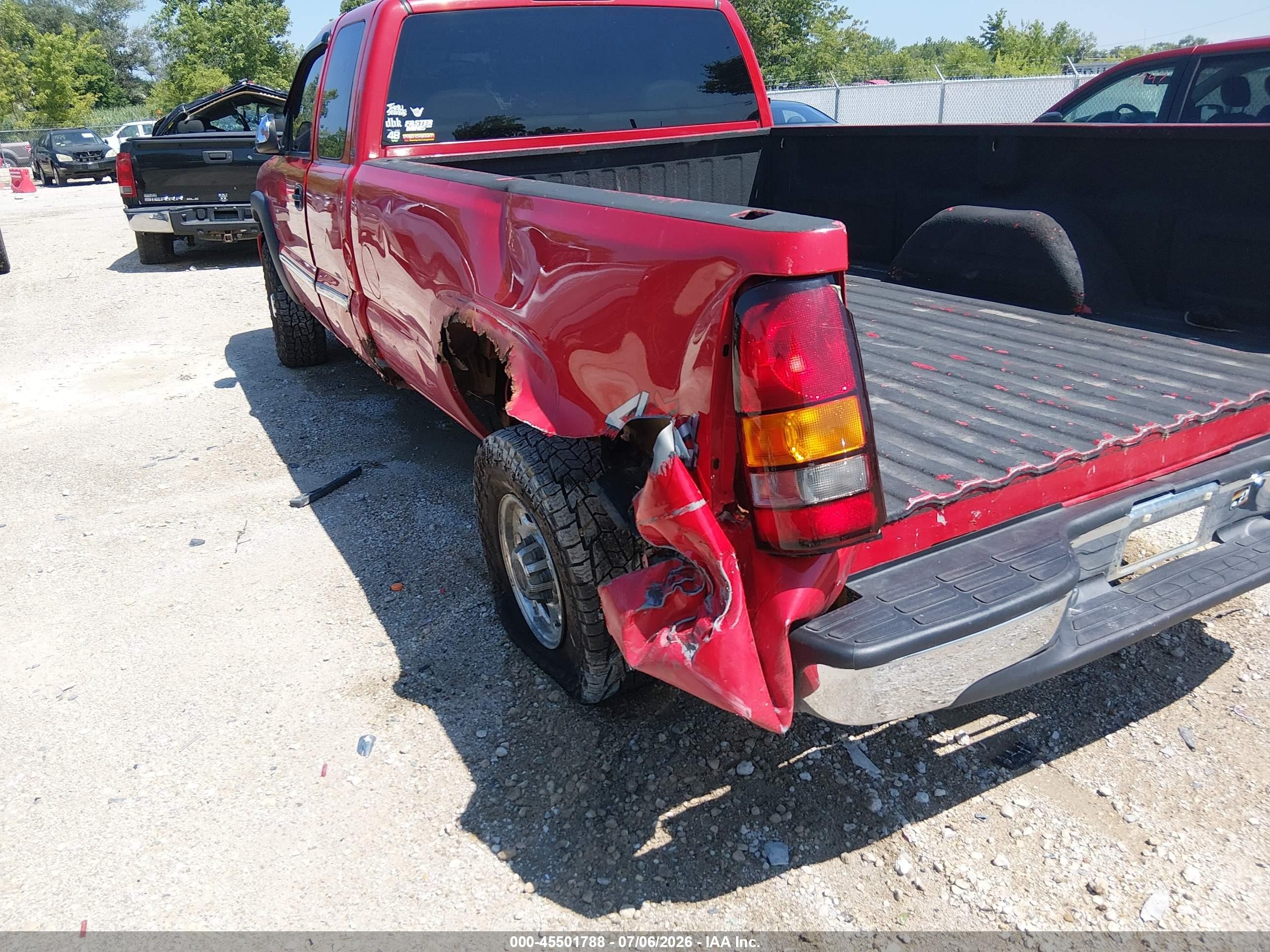 2004 Gmc Sierra 2500hd Slt Red vin: 1GTHK29244E393894