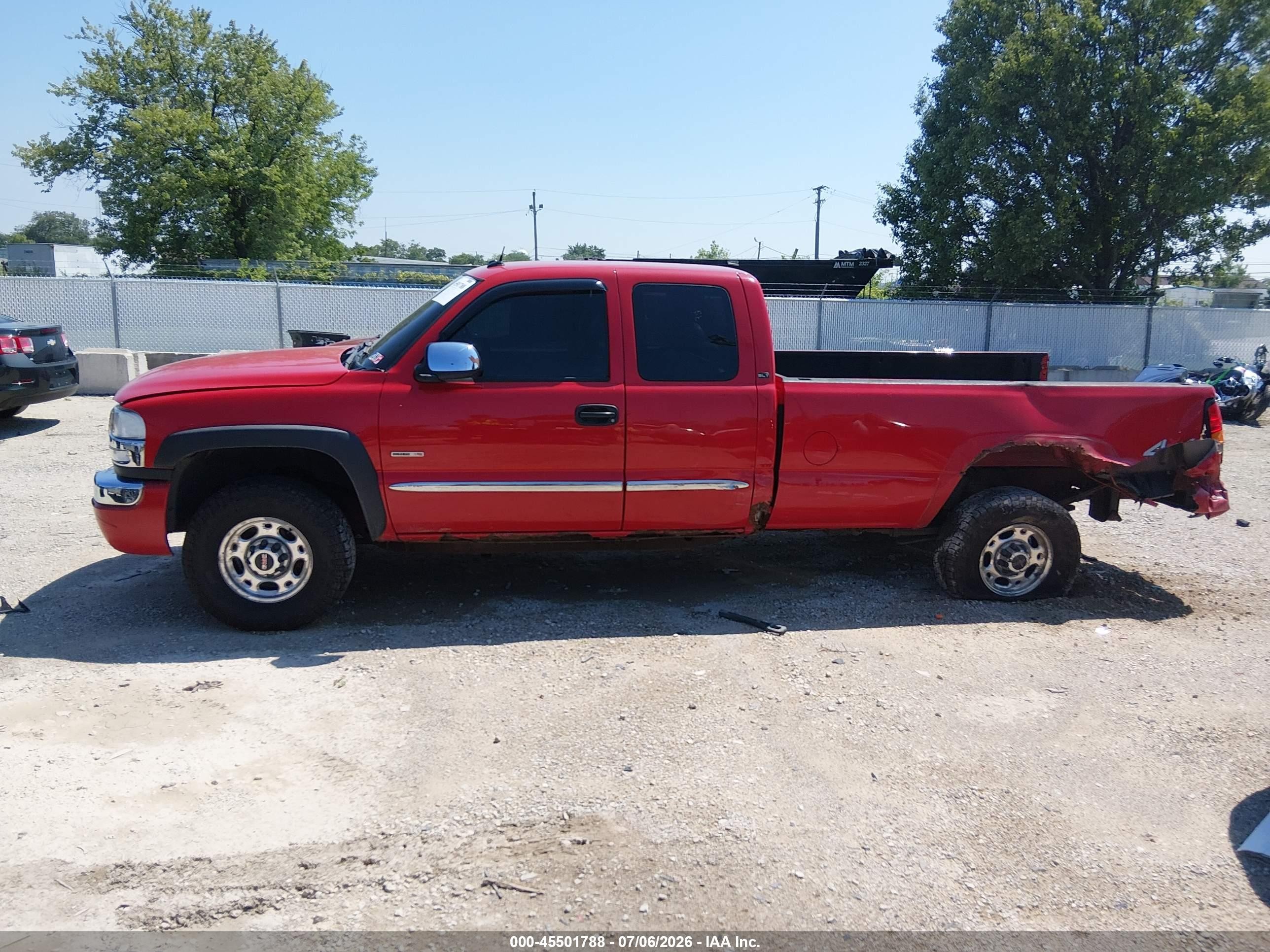 2004 Gmc Sierra 2500hd Slt Red vin: 1GTHK29244E393894